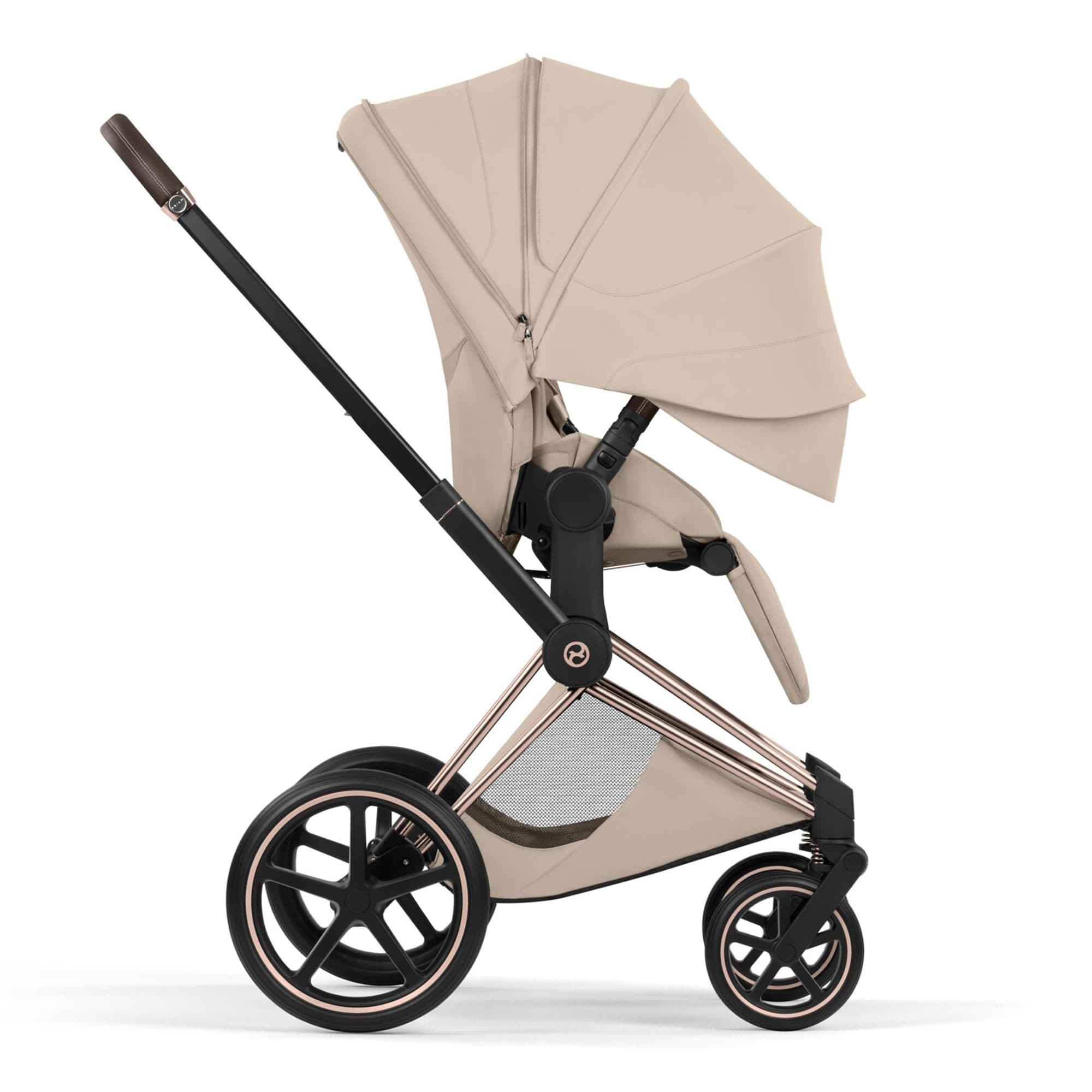 Cybex Priam Pushchair Set - Style Collection in Cozy Beige Baby Prams