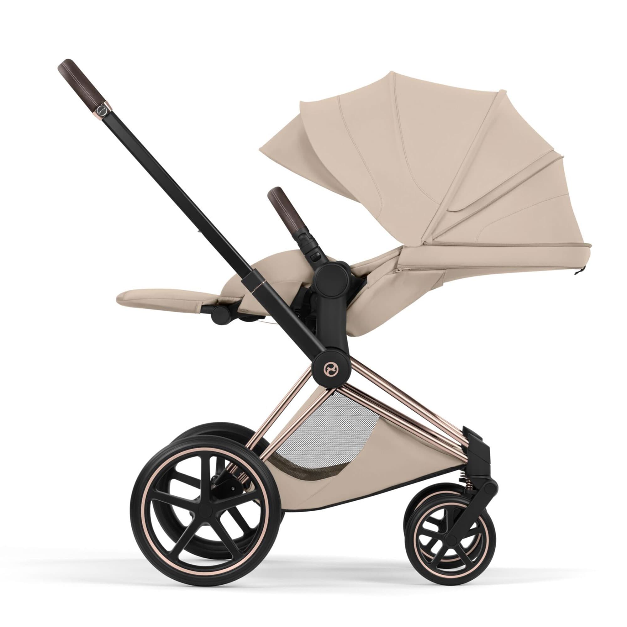 Cybex Priam Pushchair Set - Style Collection in Cozy Beige Baby Prams
