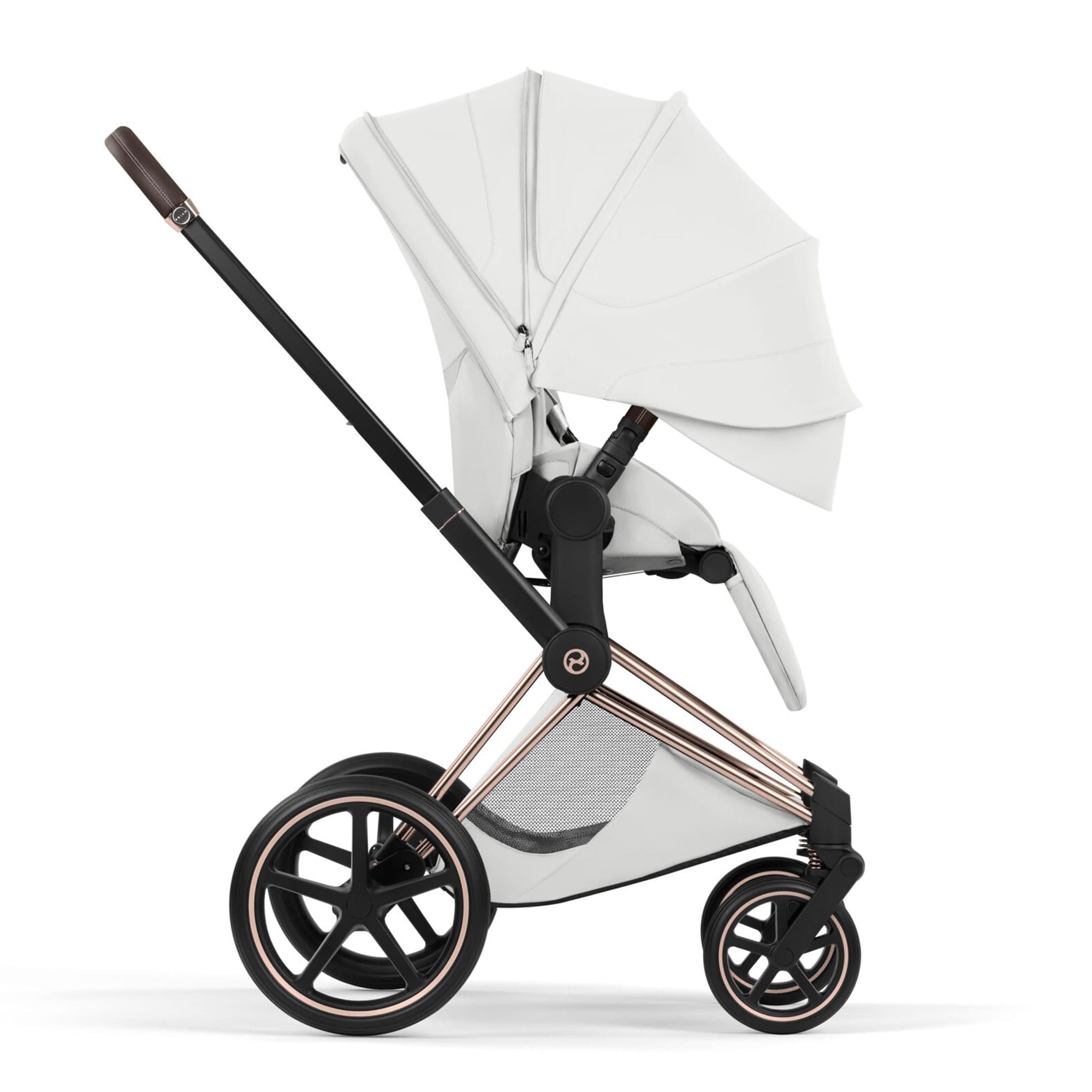 Cybex Priam Pushchair Set - Style Collection in Off White Baby Prams