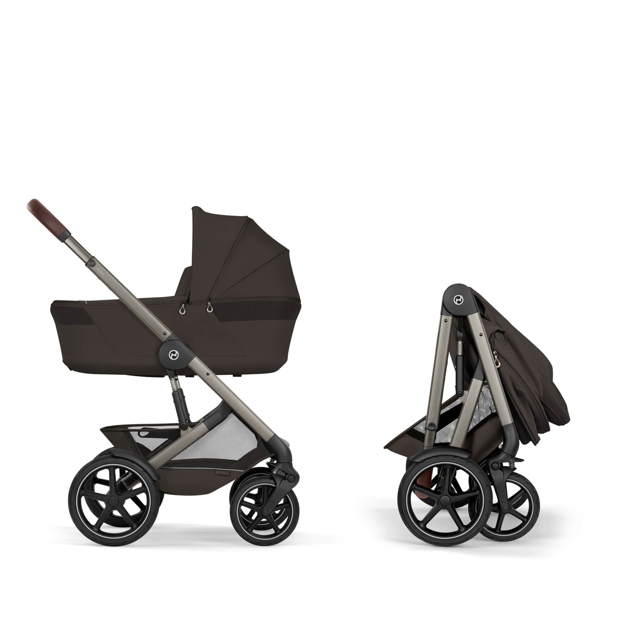 Cybex Talos Foldable Carrycot Accessory Bundle  in Chocolate Brown Baby Prams TAL-ACC-BRN-1 4063846592104