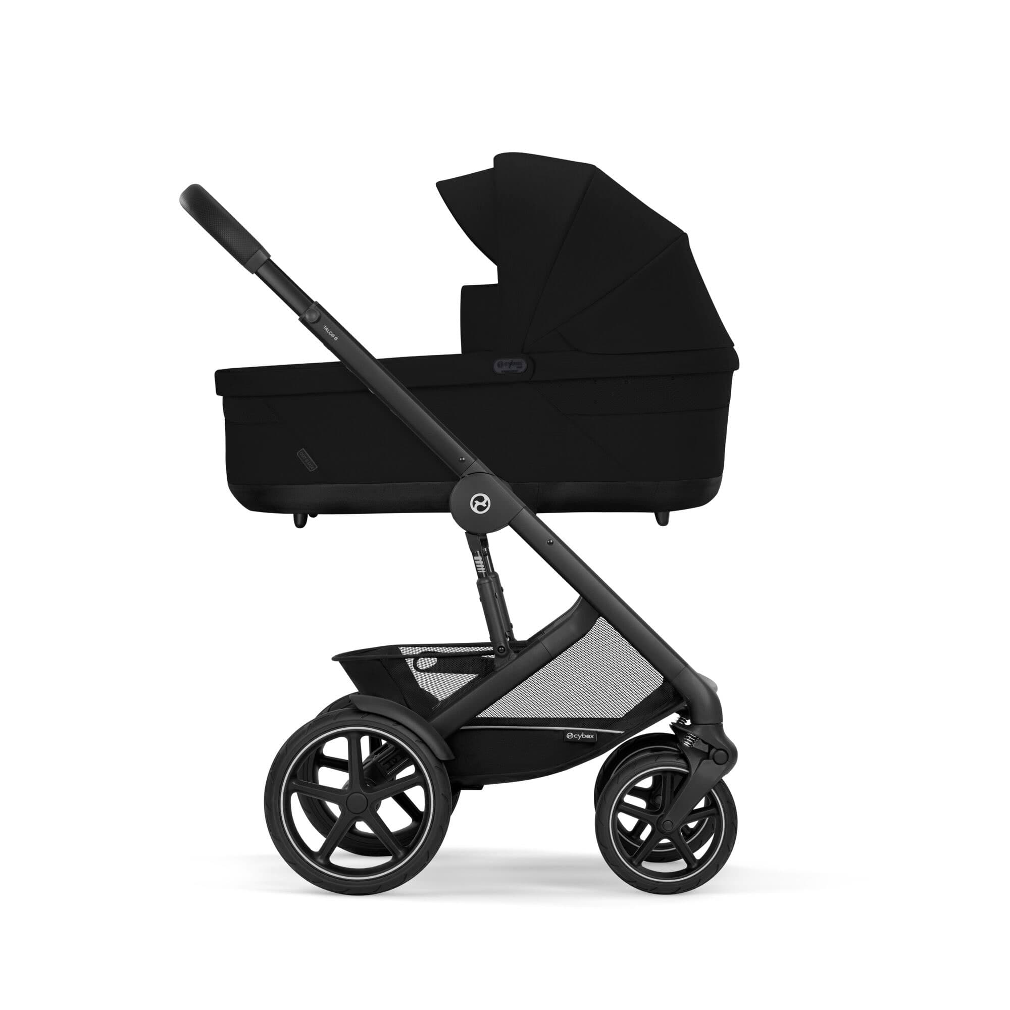 Cybex Talos S Lux 8 Piece Bundle in Moon Black Baby Prams