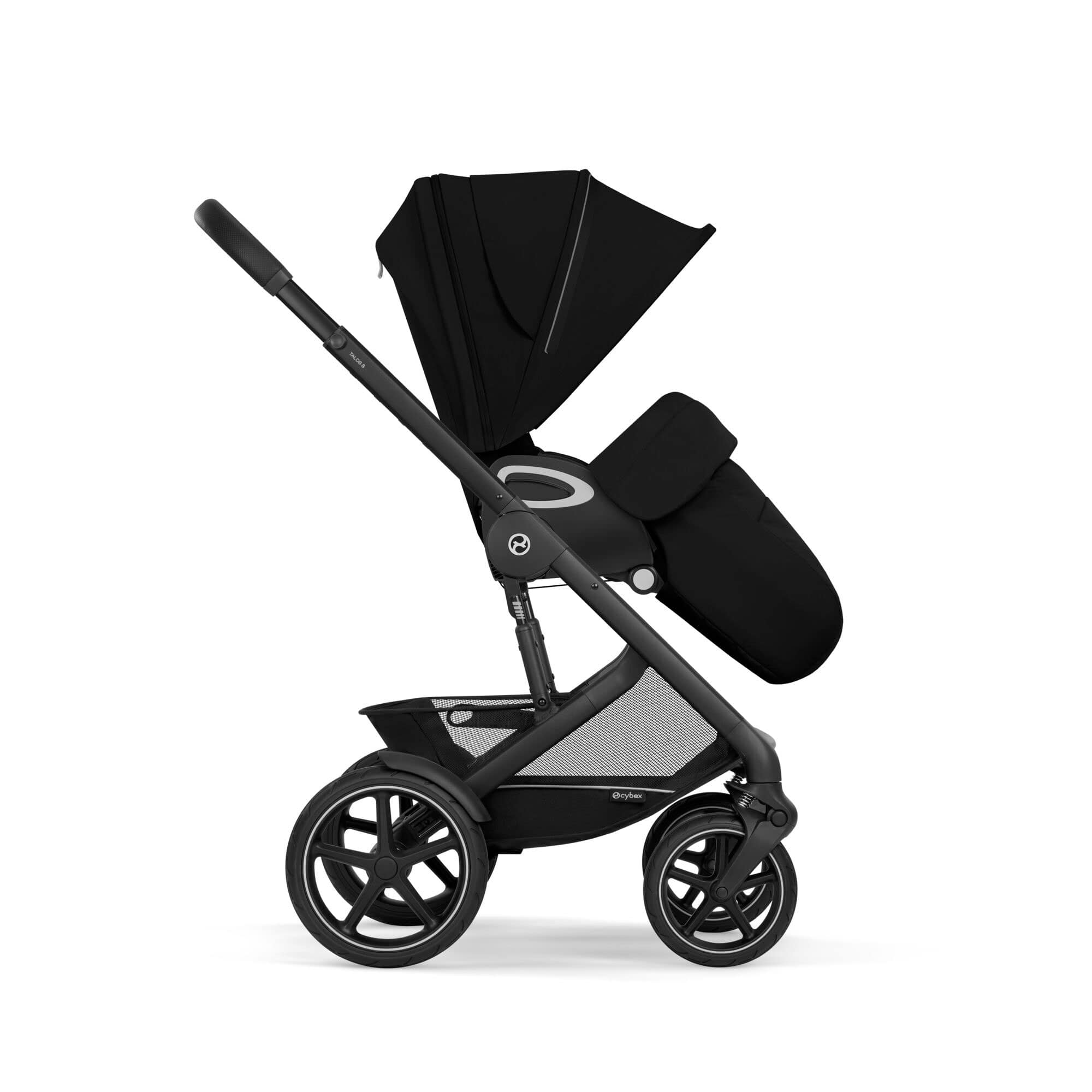 Cybex Talos S Lux 8 Piece Bundle in Moon Black Baby Prams