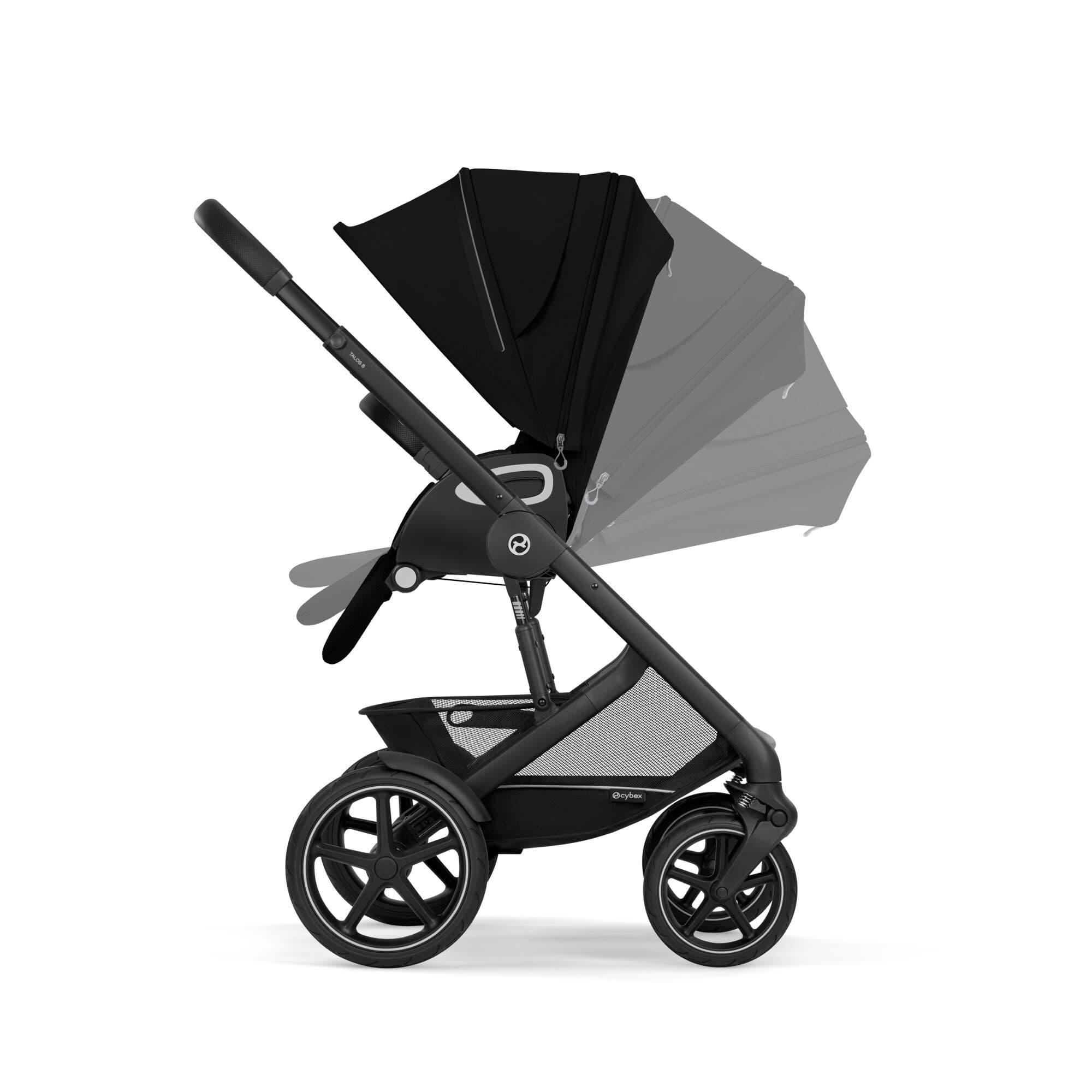 Cybex Talos S Lux 8 Piece Bundle in Moon Black Baby Prams