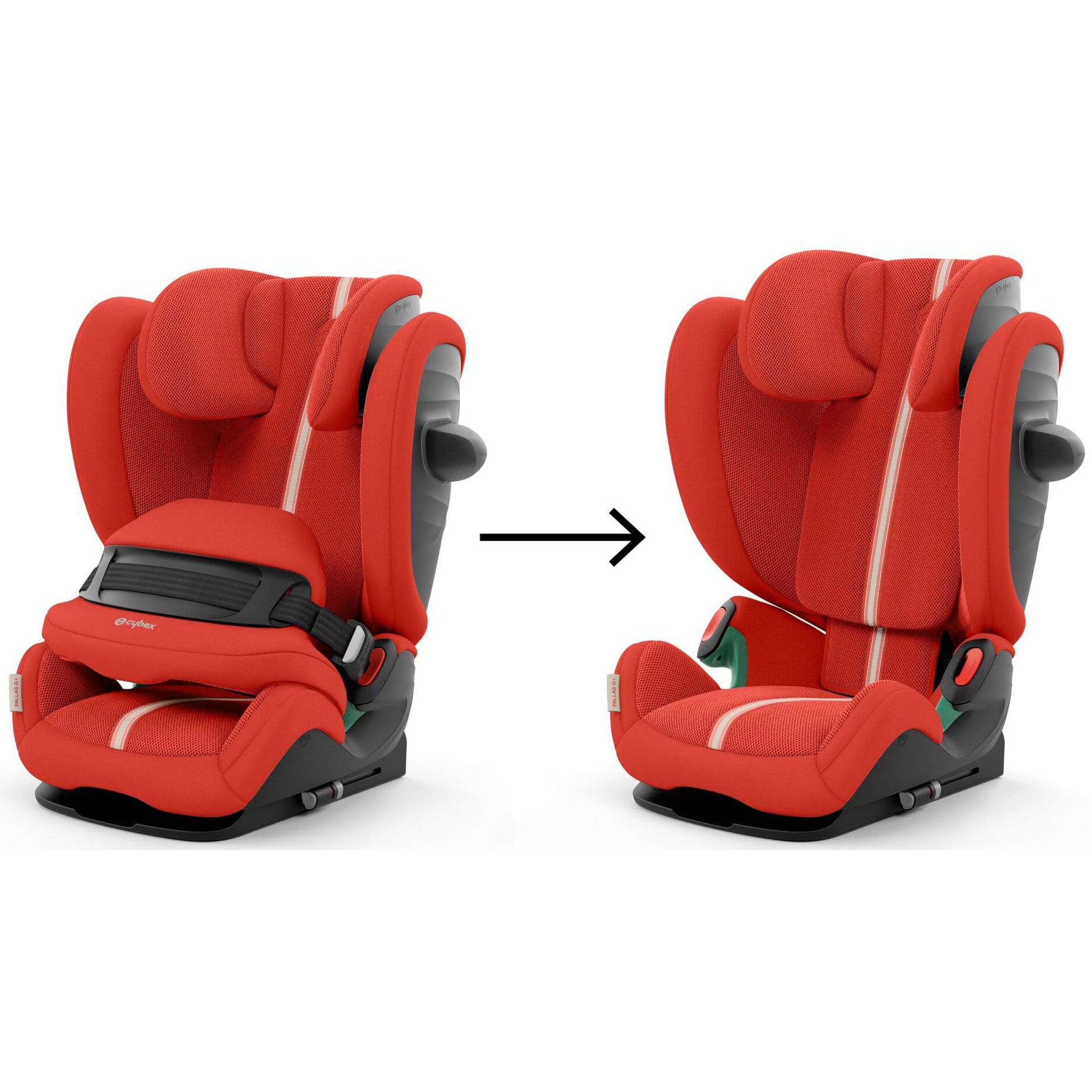 Cybex Pallas G i-Size Plus in Hibiscus Red Combination Car Seats