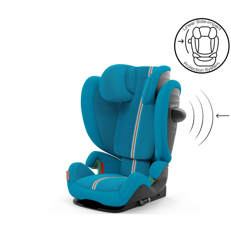 Cybex Solution G i-Fix Plus Highback Booster Car Seat in Beach Blue Highback Booster Seats