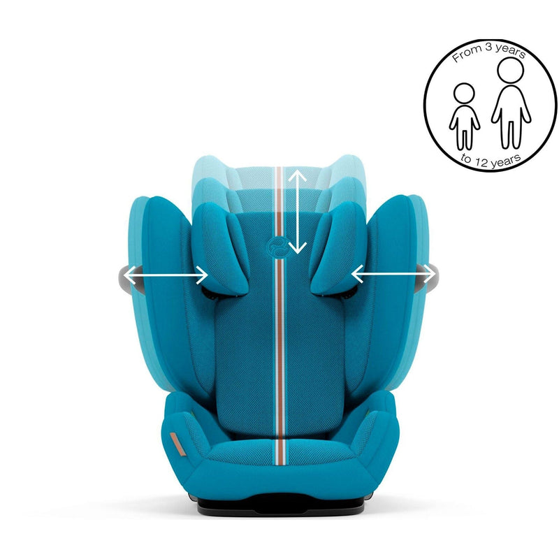Cybex Solution G i-Fix Plus Highback Booster Car Seat in Beach Blue Highback Booster Seats
