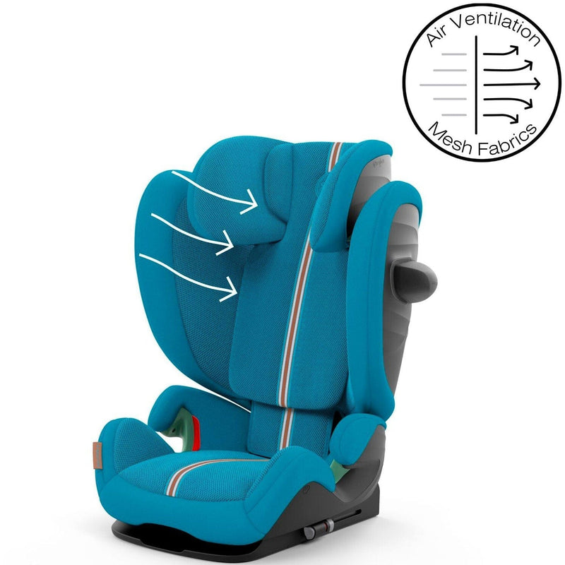 Cybex Solution G i-Fix Plus Highback Booster Car Seat in Beach Blue Highback Booster Seats 523001105 4063846425792