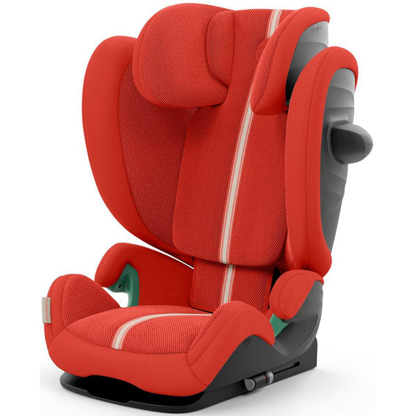 Cybex Solution G i-Fix Plus Highback Booster Car Seat in Hibiscus Red Highback Booster Seats 523001107 4063846425853