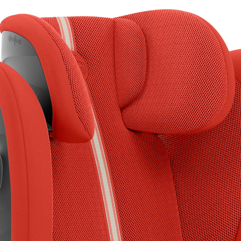 Cybex Solution G i-Fix Plus Highback Booster Car Seat in Hibiscus Red Highback Booster Seats 523001107 4063846425853