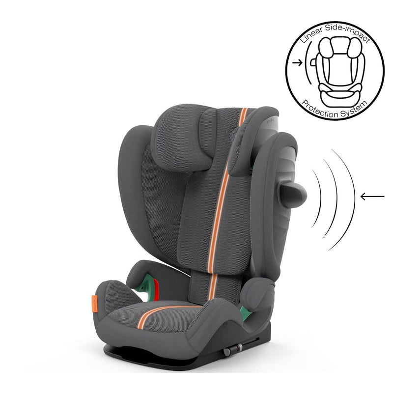 Cybex Solution G i-Fix Plus Highback Booster Car Seat in Lava Grey Highback Booster Seats