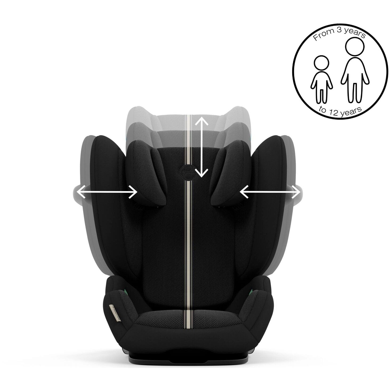 Cybex Solution G i-Fix Plus Highback Booster Car Seat in Moon Black Highback Booster Seats 523001099 4063846425617