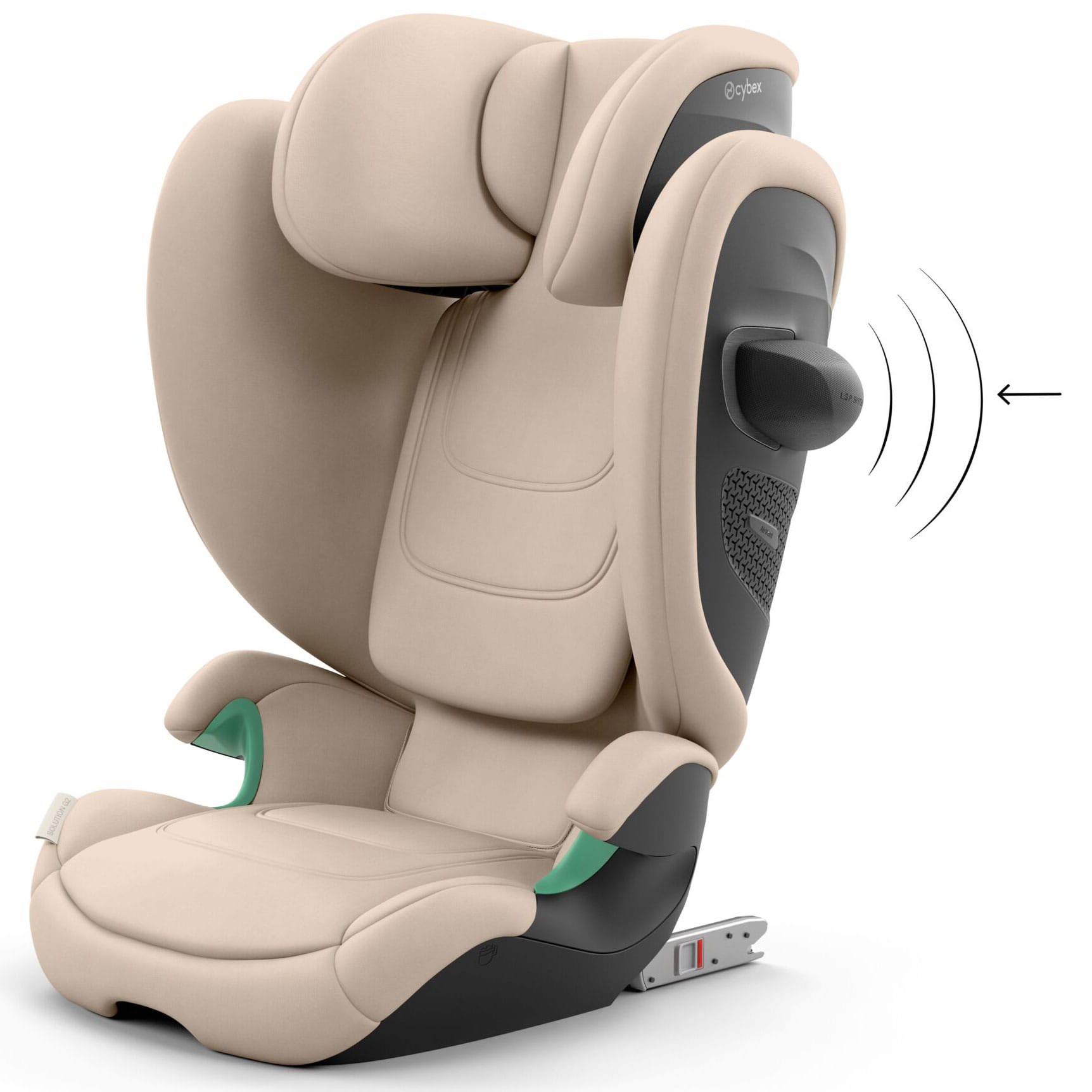 Cybex Solution G2 i-Fix Highback Booster in Almond Beige Highback Booster Seats 526001806 4063846593293