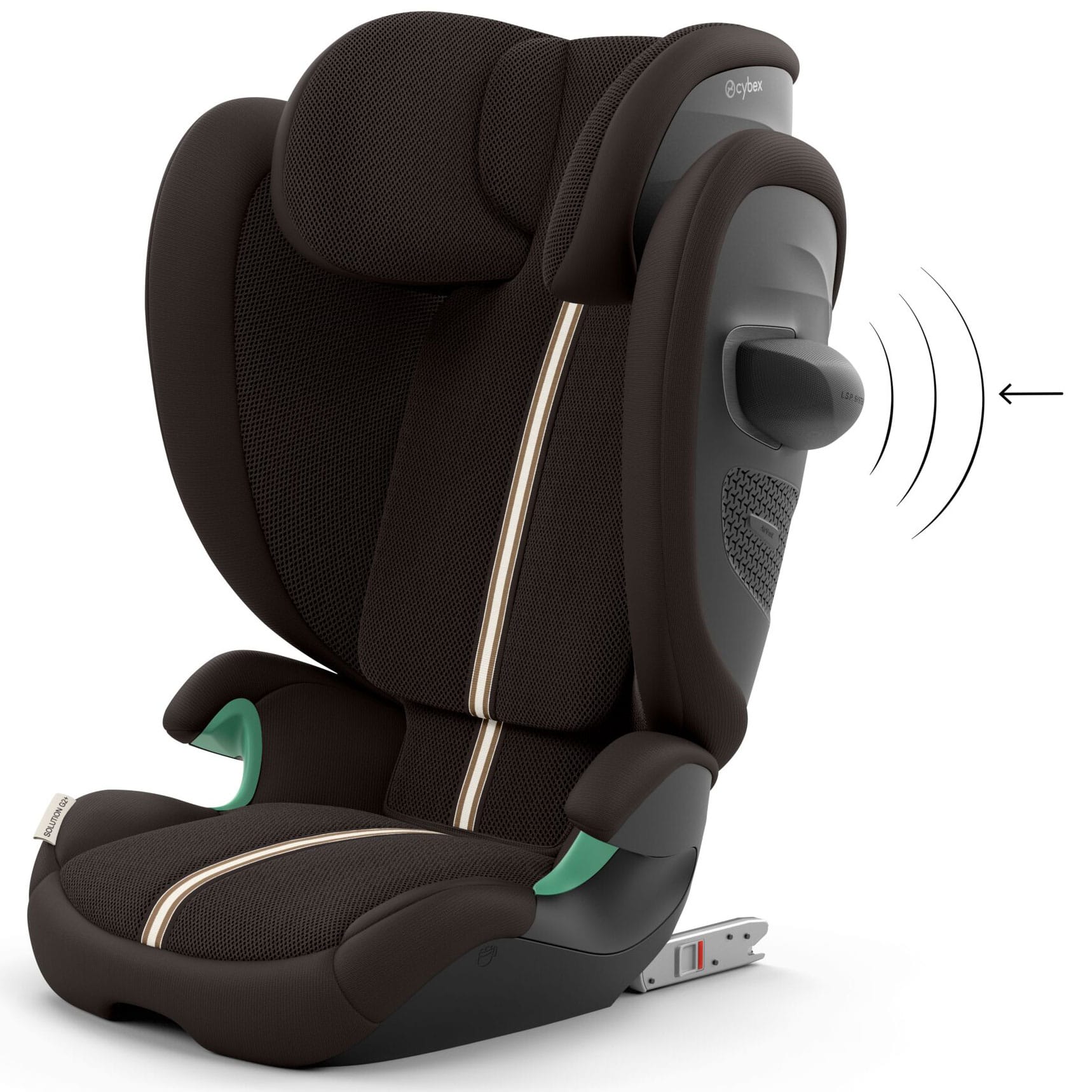 Cybex Solution G2 Plus i-Fix Highback Booster in Chocolate Brown Highback Booster Seats 526001812 4063846593453