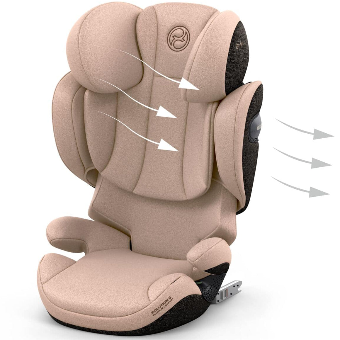 Cybex Solution S in Cozy Beige Highback Booster Seats 526003125 4.06385E+12