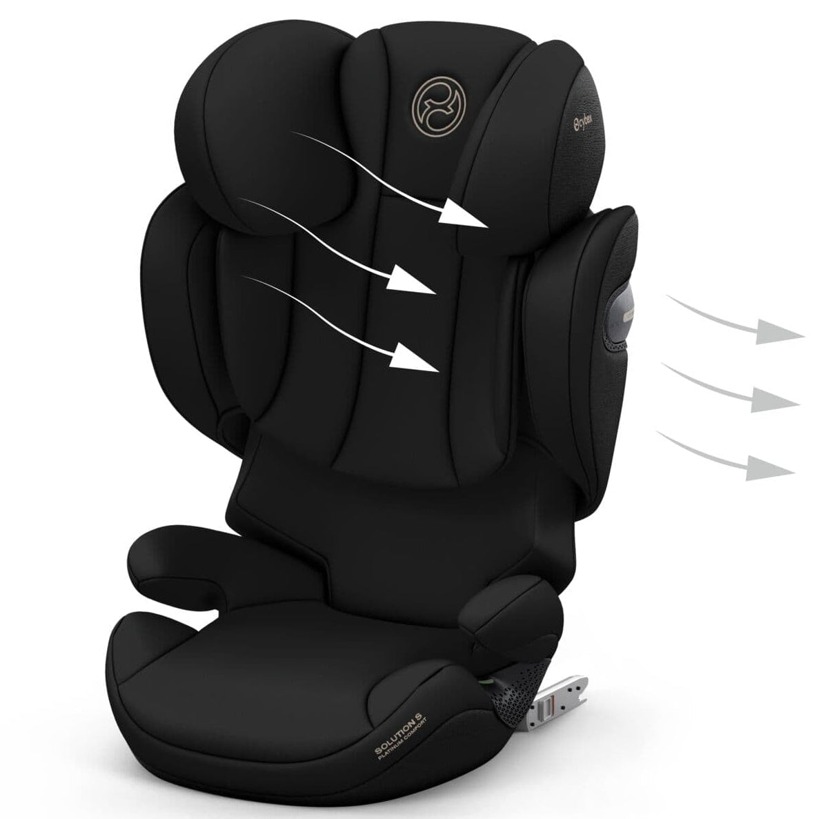 Cybex Solution S in Sepia Black Highback Booster Seats 526003121 4.06385E+12