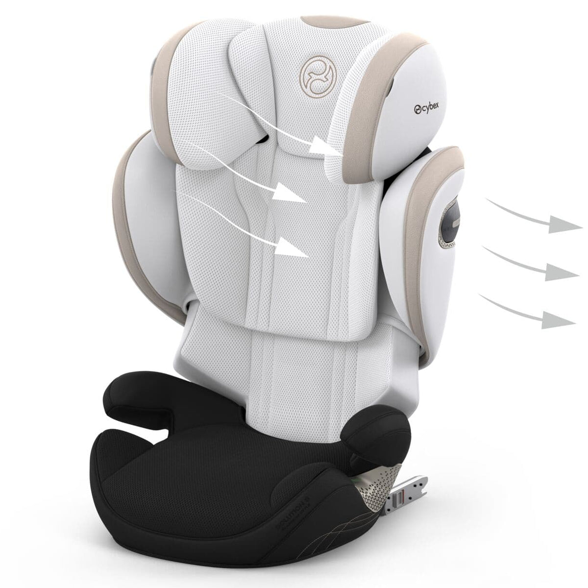 Cybex Solution S Style in Off White Highback Booster Seats 526003153 4.06385E+12