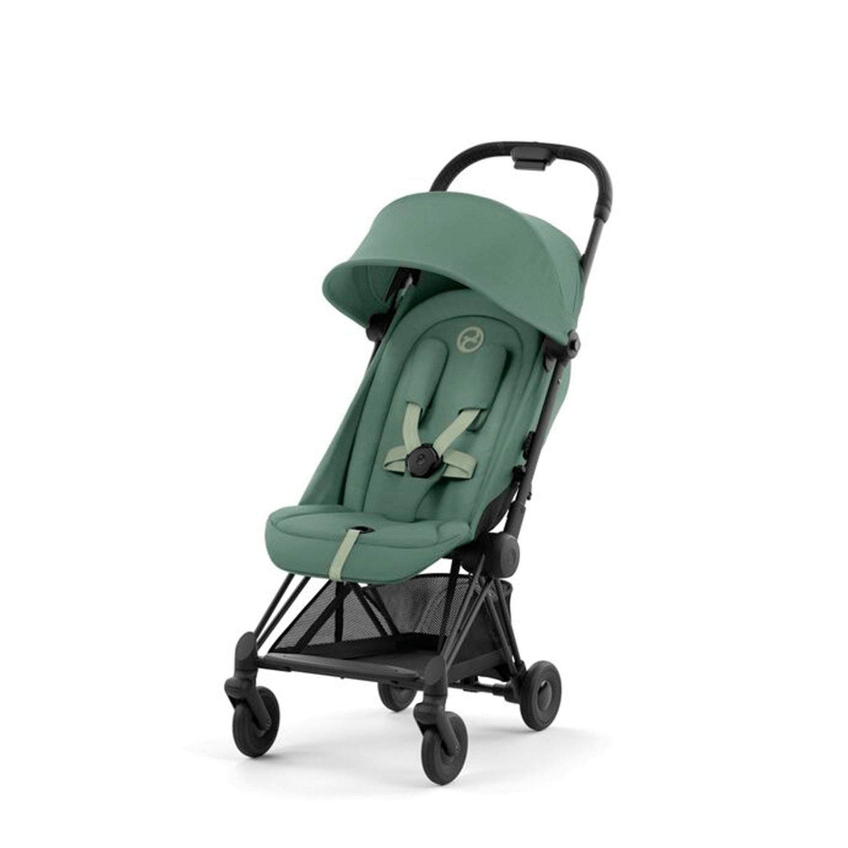 Cybex COYA in Matt Black Leaf Green Pushchairs & Buggies 522004357 4063846387304