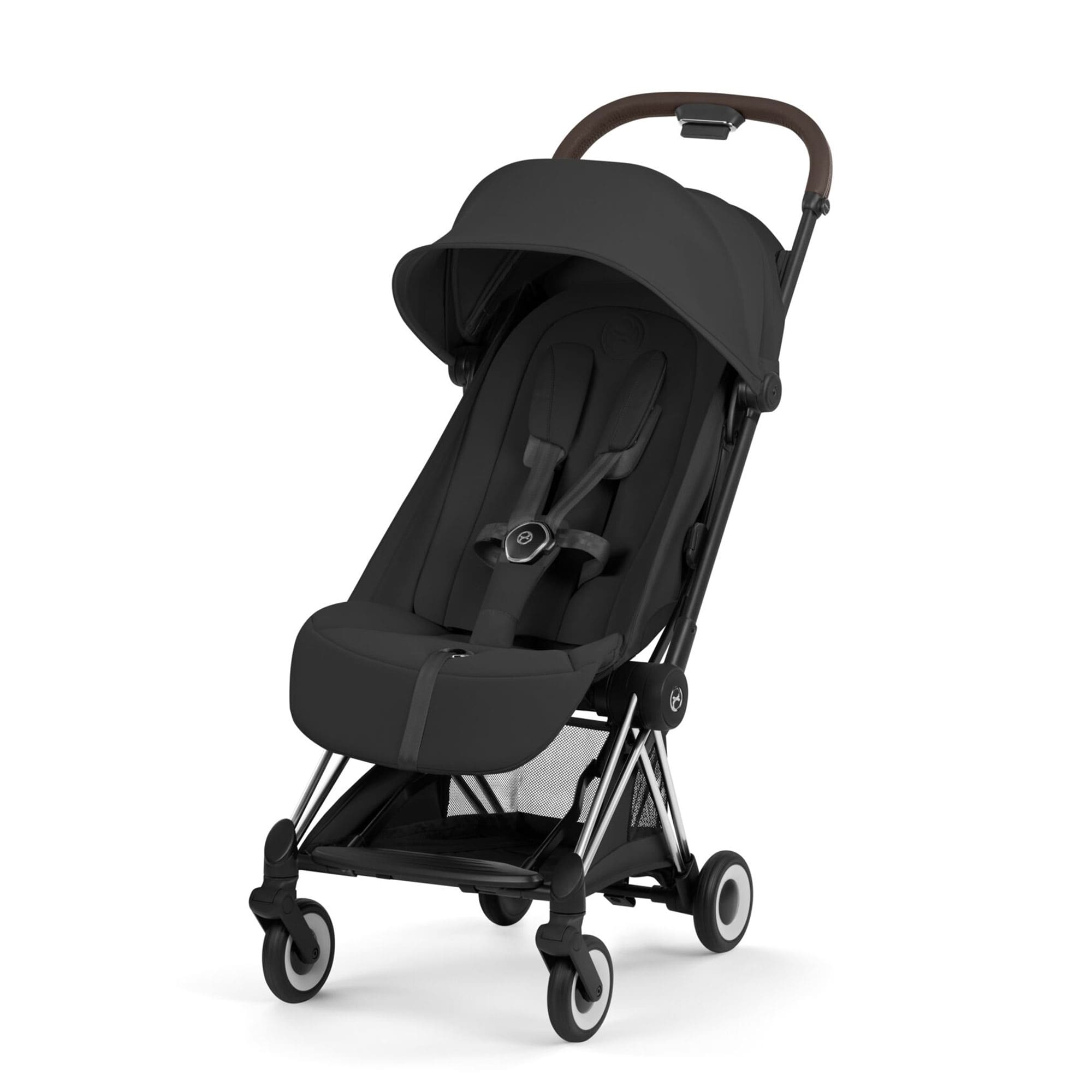 Cybex Coya Style Collection in Chrome Brown/Sepia Black Pushchairs & Buggies 526000737 4063846561582