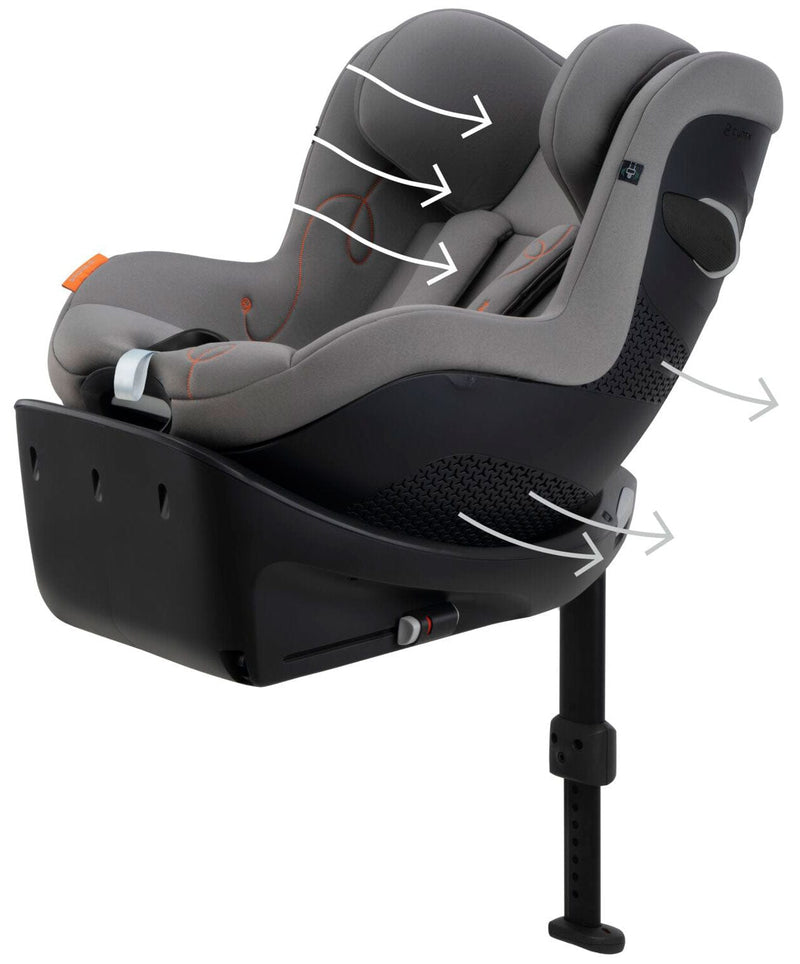 Cybex Sirona Gi i-Size - Lava Grey Swivel Car Seats 522001653 4063846300709