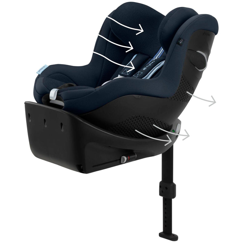 Cybex Sirona Gi i-Size Plus - Ocean Blue Swivel Car Seats 522001661 4063846300761
