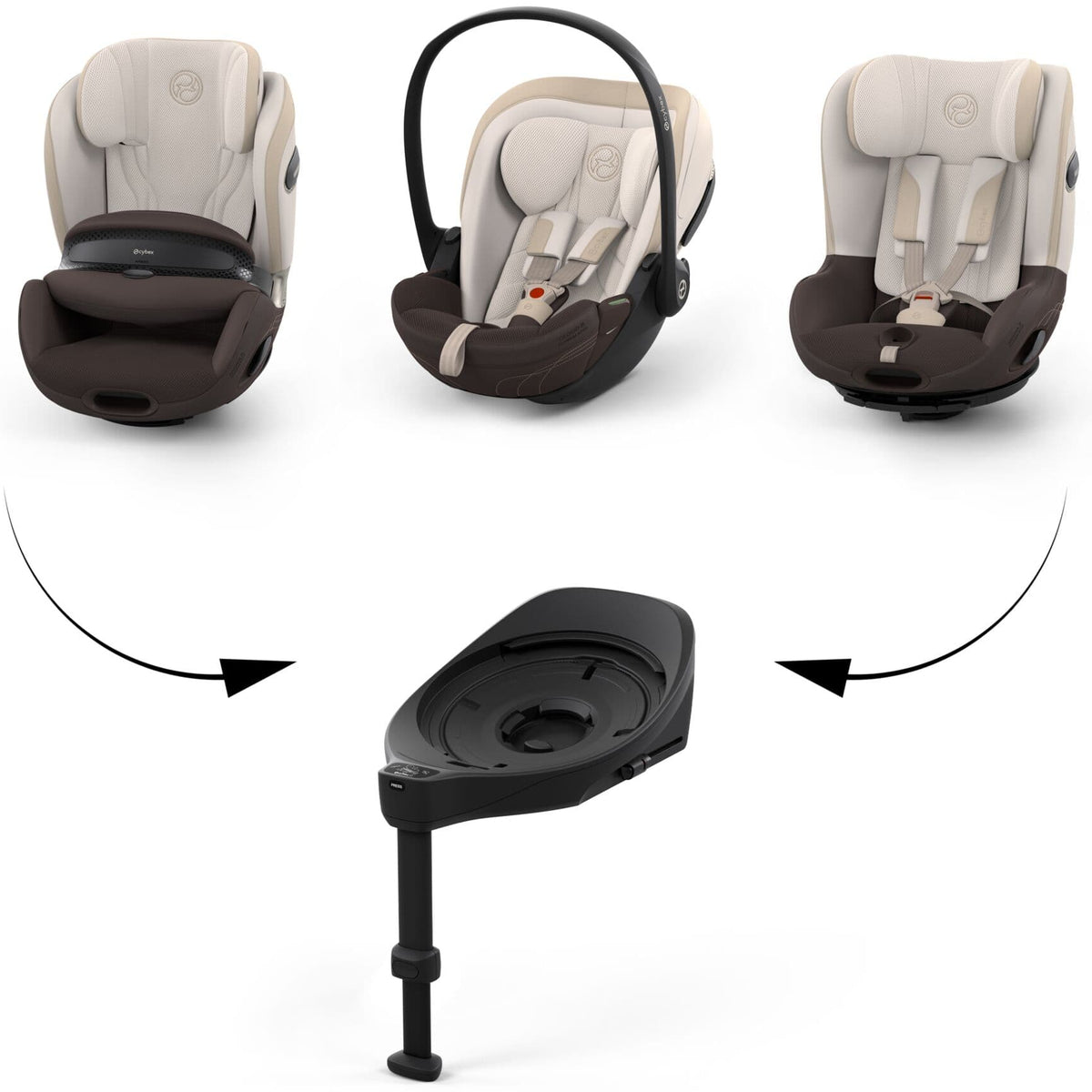 Cybex Anoris S Style in Amber Brown Toddler Car Seats