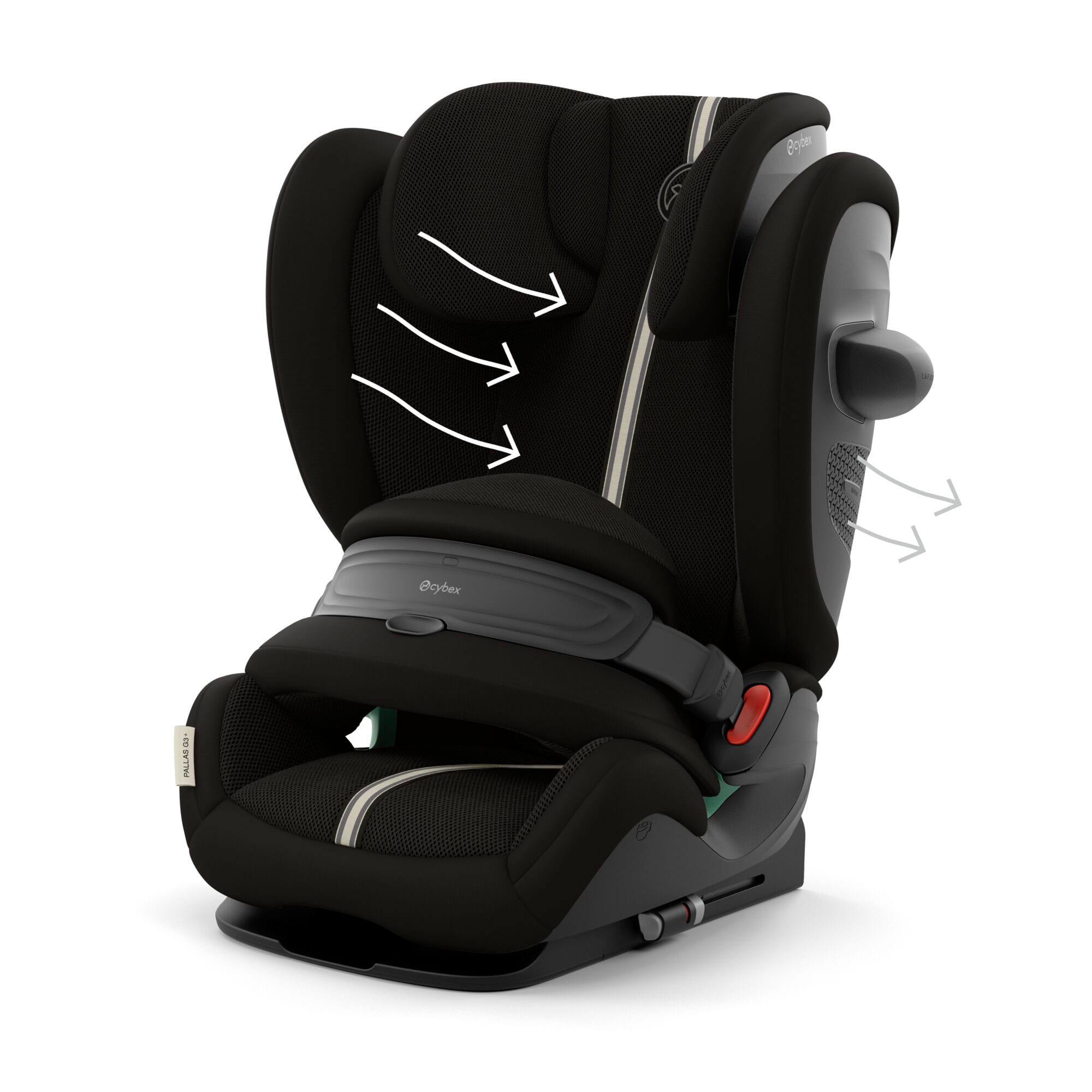 Cybex Pallas G3 Plus i-Size in Moon Black Toddler Car Seats 525000947 4063846543120