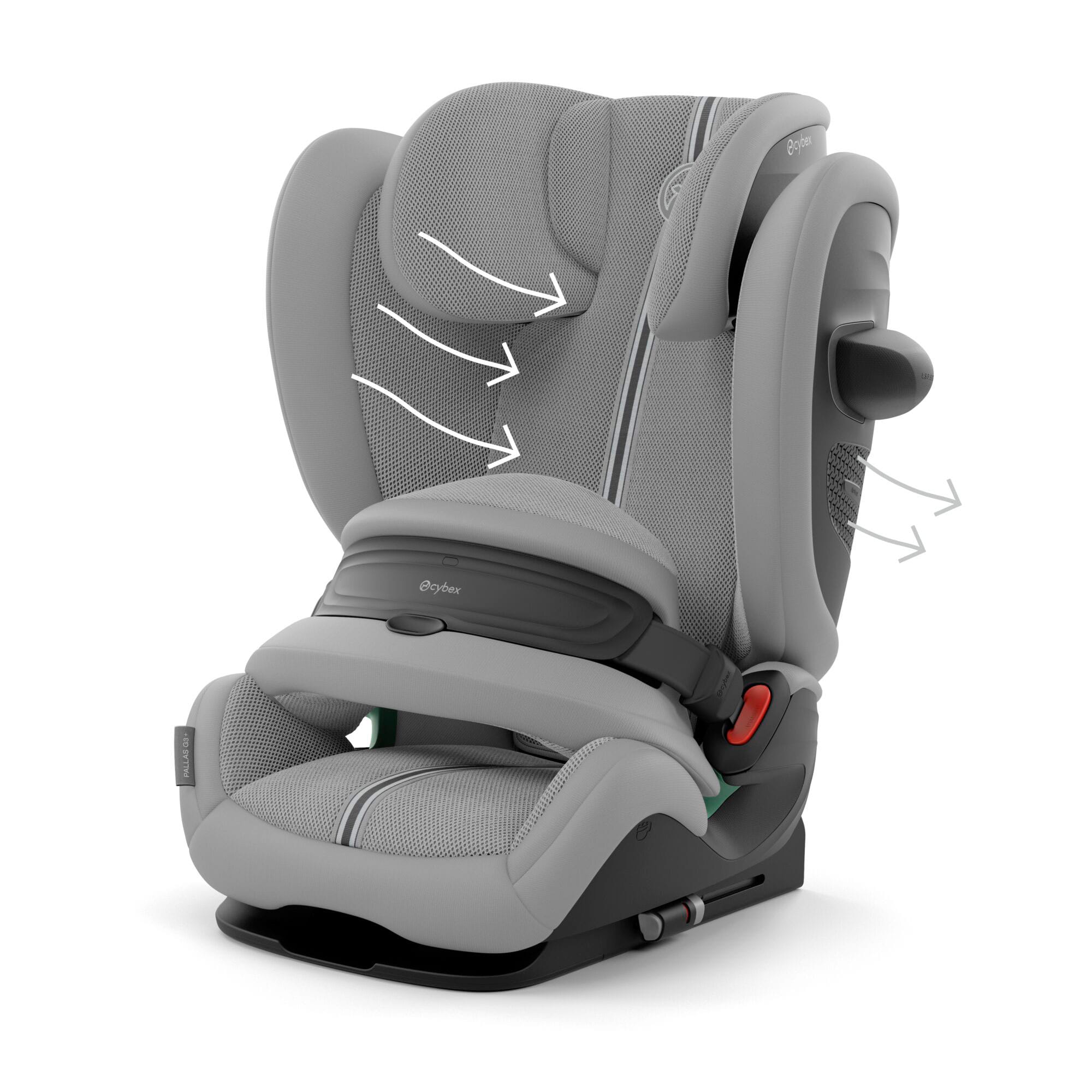Cybex Pallas G3 Plus i-Size in Stone Grey Toddler Car Seats 525000949 4063846543199