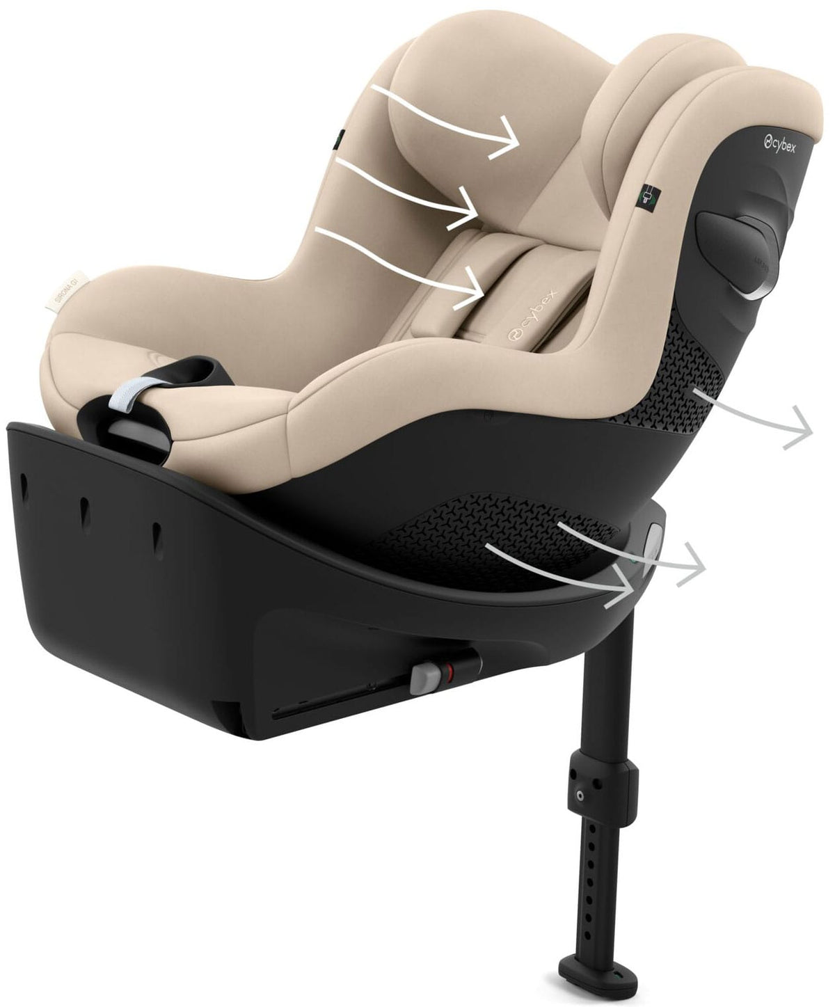 Cybex Sirona Gi i-Size in Almond Beige Toddler Car Seats 526001785 4063846592968