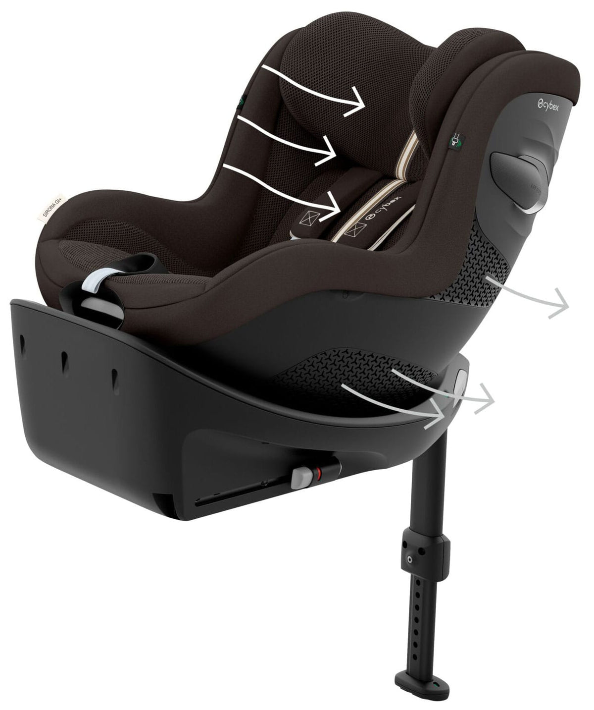 Cybex Sirona Gi i-Size Plus in Chocolate Brown Toddler Car Seats 526001793 4063846593040