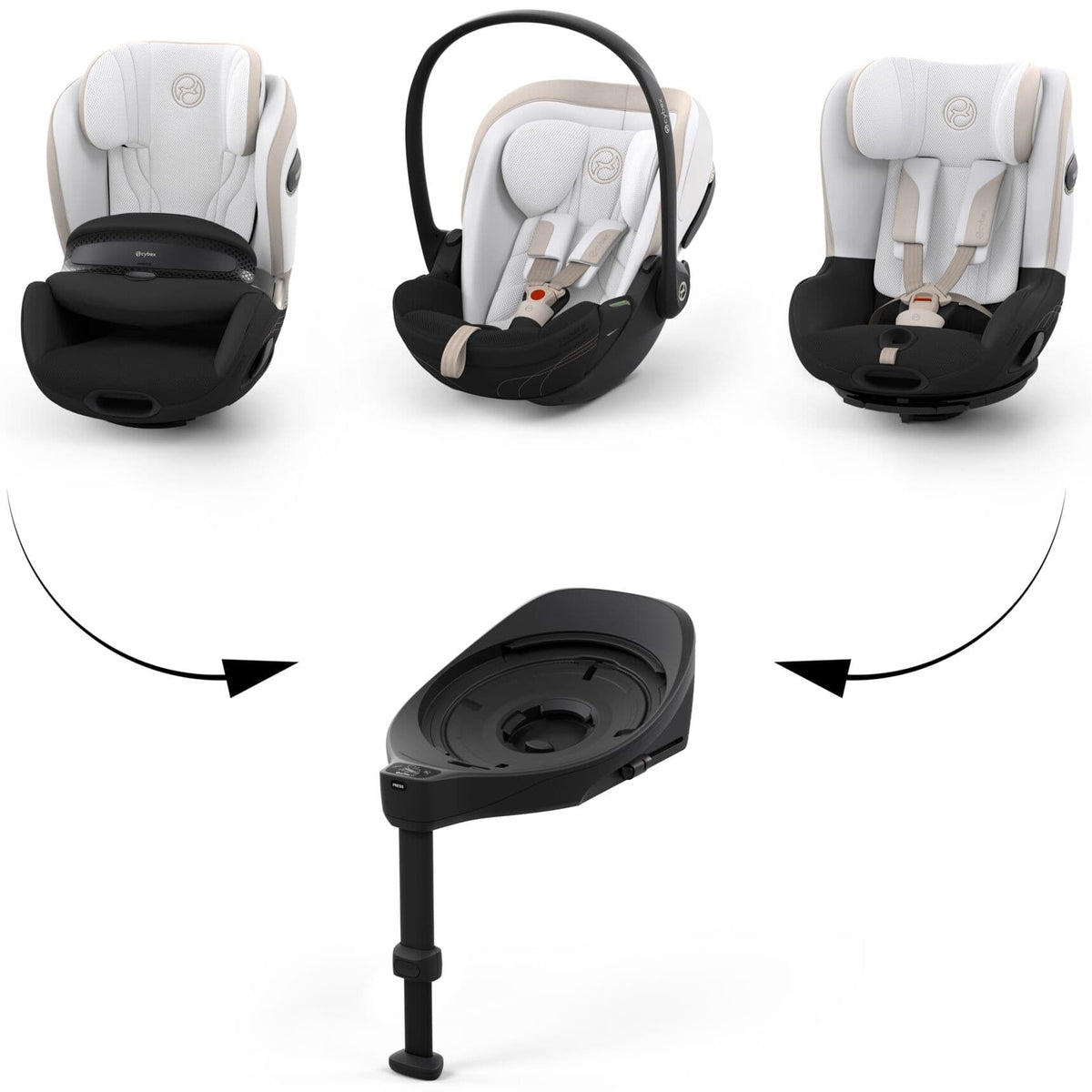 Cybex Sirona S Style in Off White Toddler Car Seats