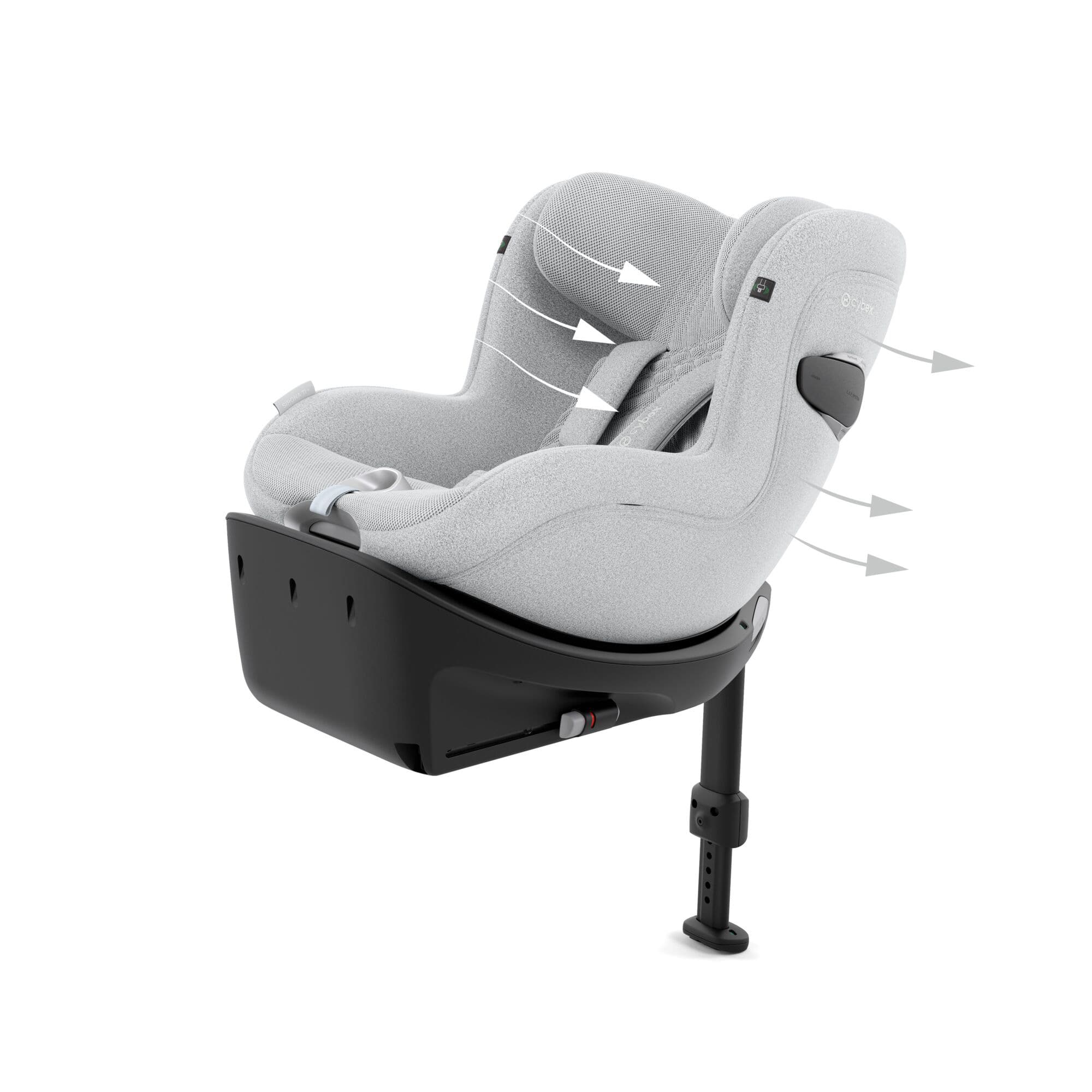 Cybex Sirona Ti i-Size in Platinum White Toddler Car Seats 525000883 4063846541508