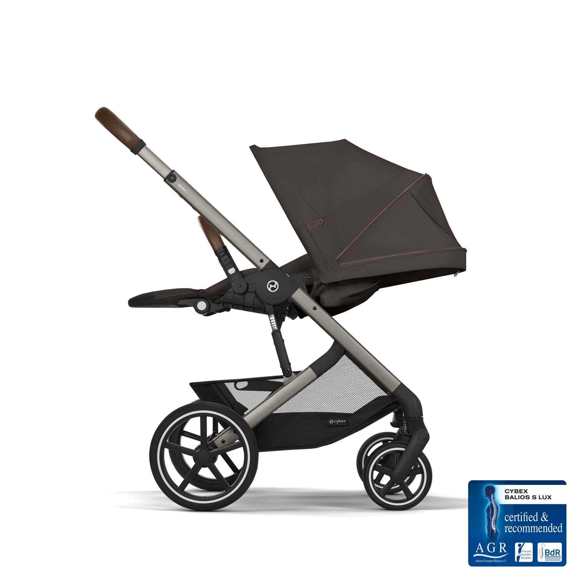 Cybex Balios S Lux Comfort Bundle in Taupe/Chocolate Brown Travel Systems