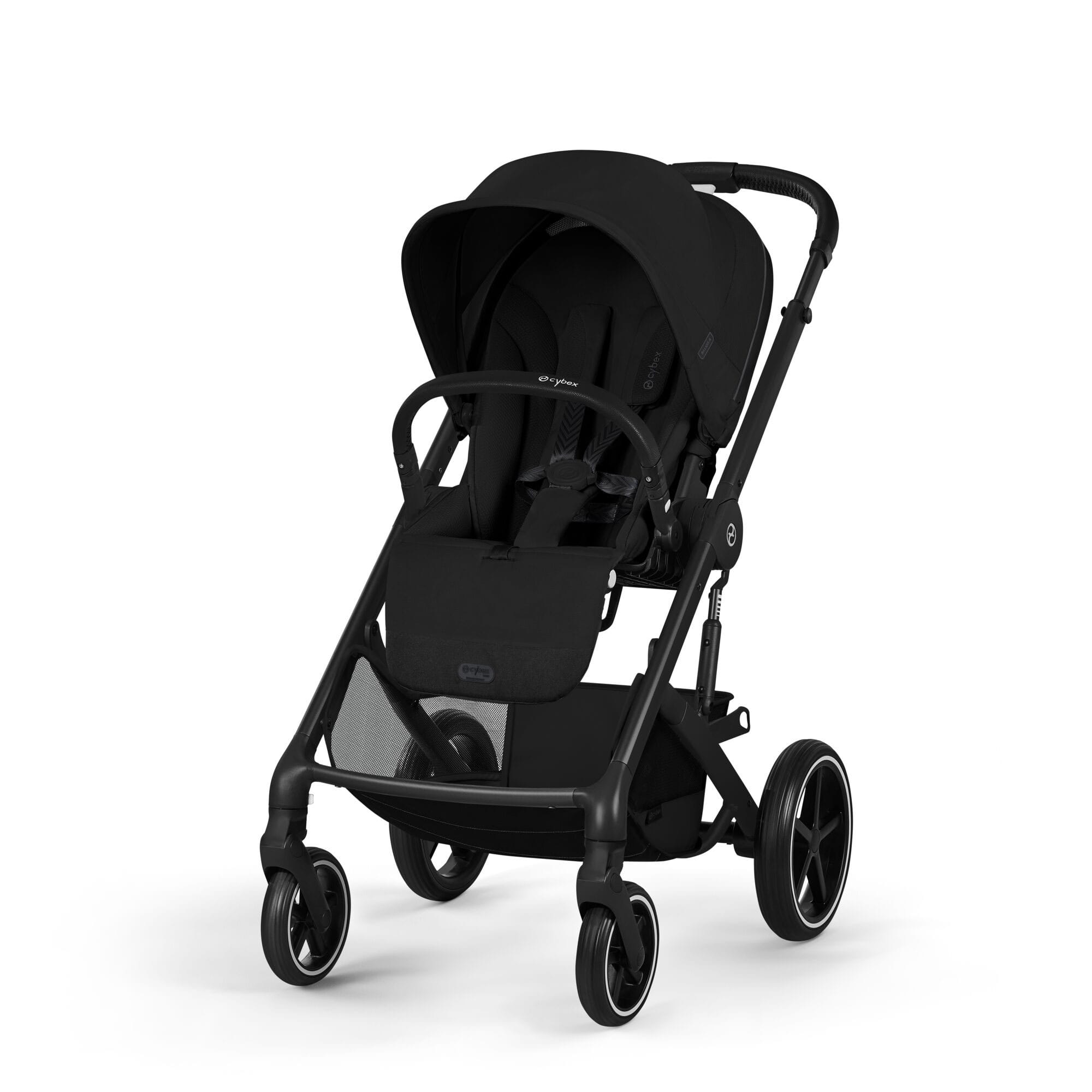 Cybex Balios S Lux Foldable Carrycot Travel System in Moon Black Travel Systems