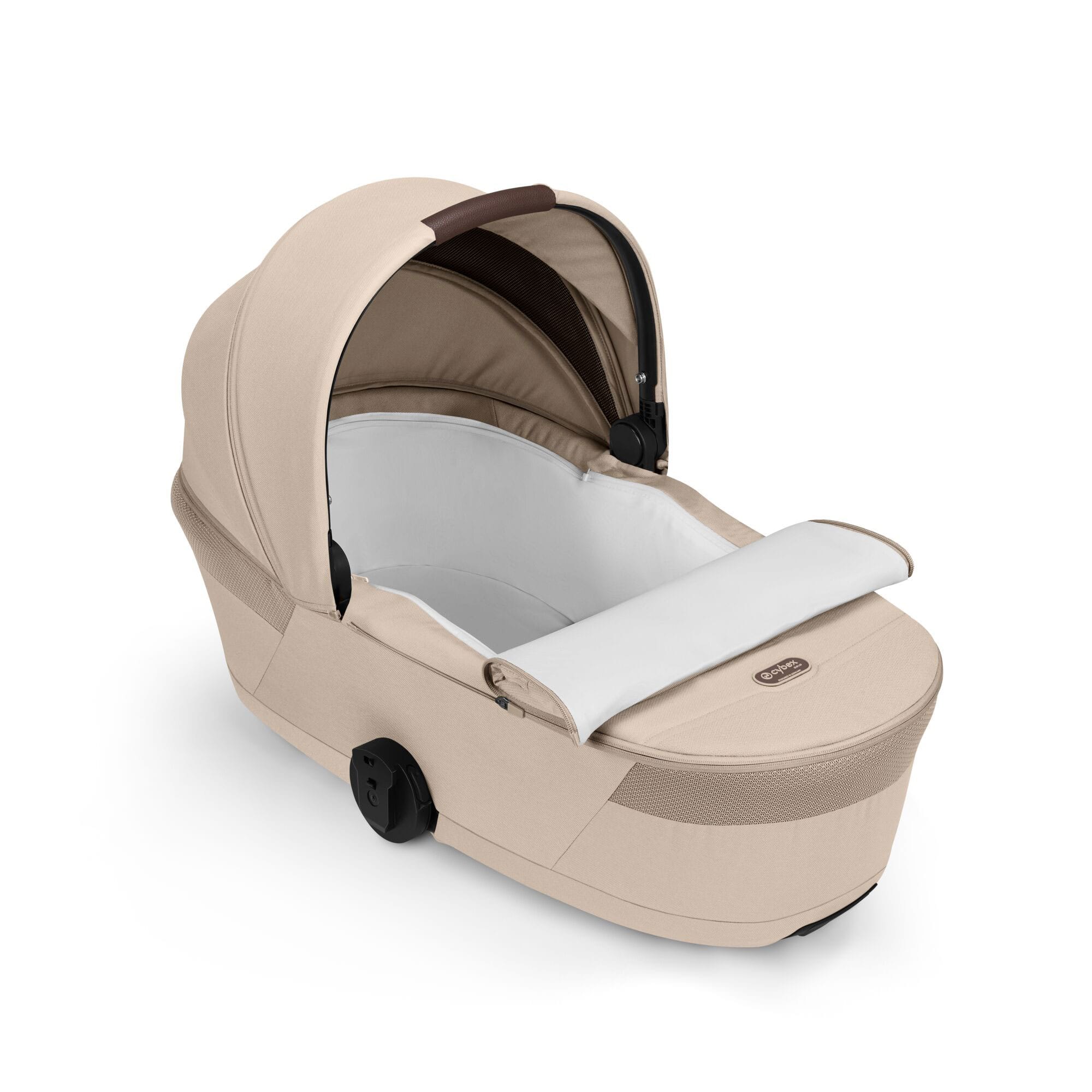 Cybex Balios S Lux Foldable Carrycot Ultimate Travel System in Almond Beige Travel Systems