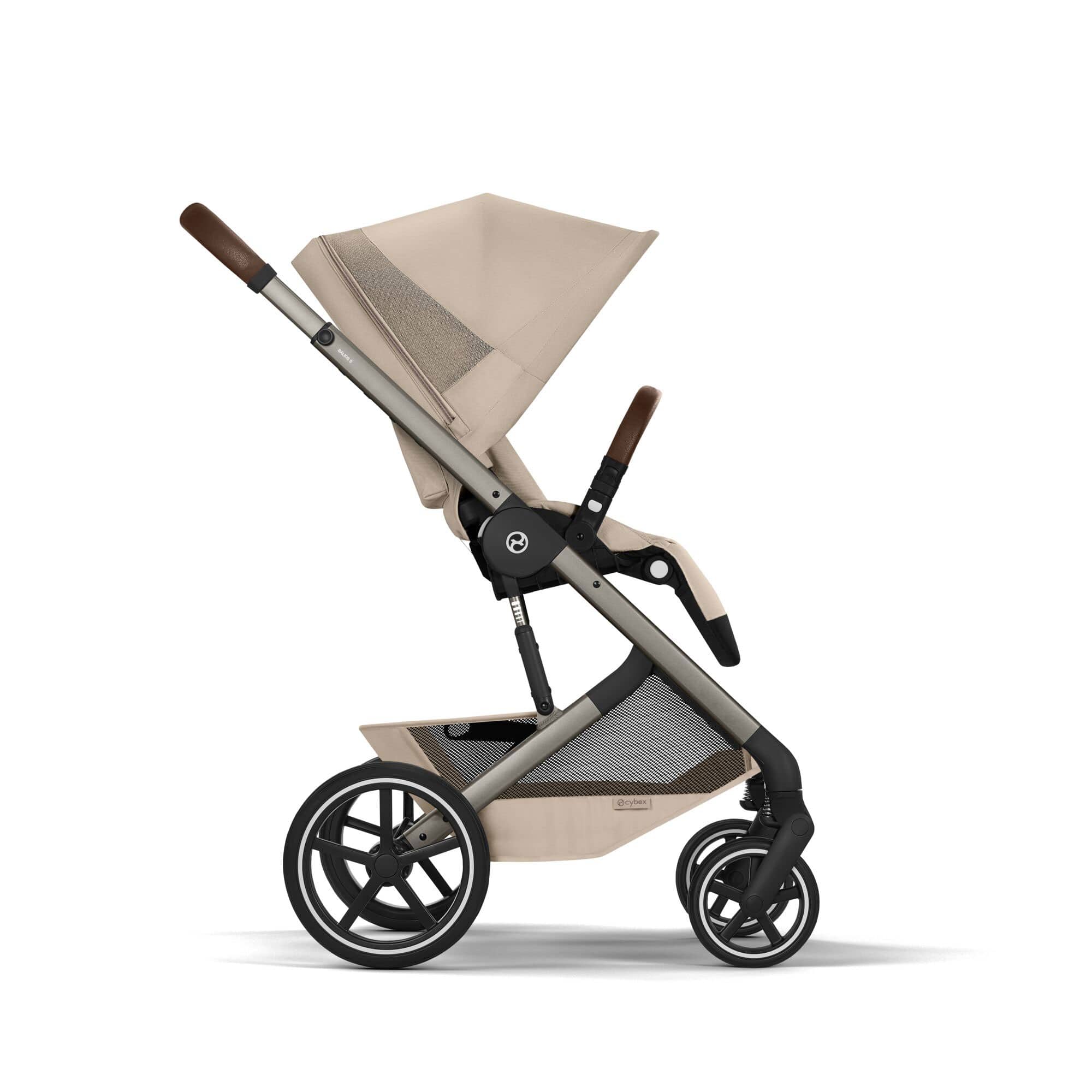 Cybex Balios S Lux Foldable Carrycot Ultimate Travel System in Almond Beige Travel Systems