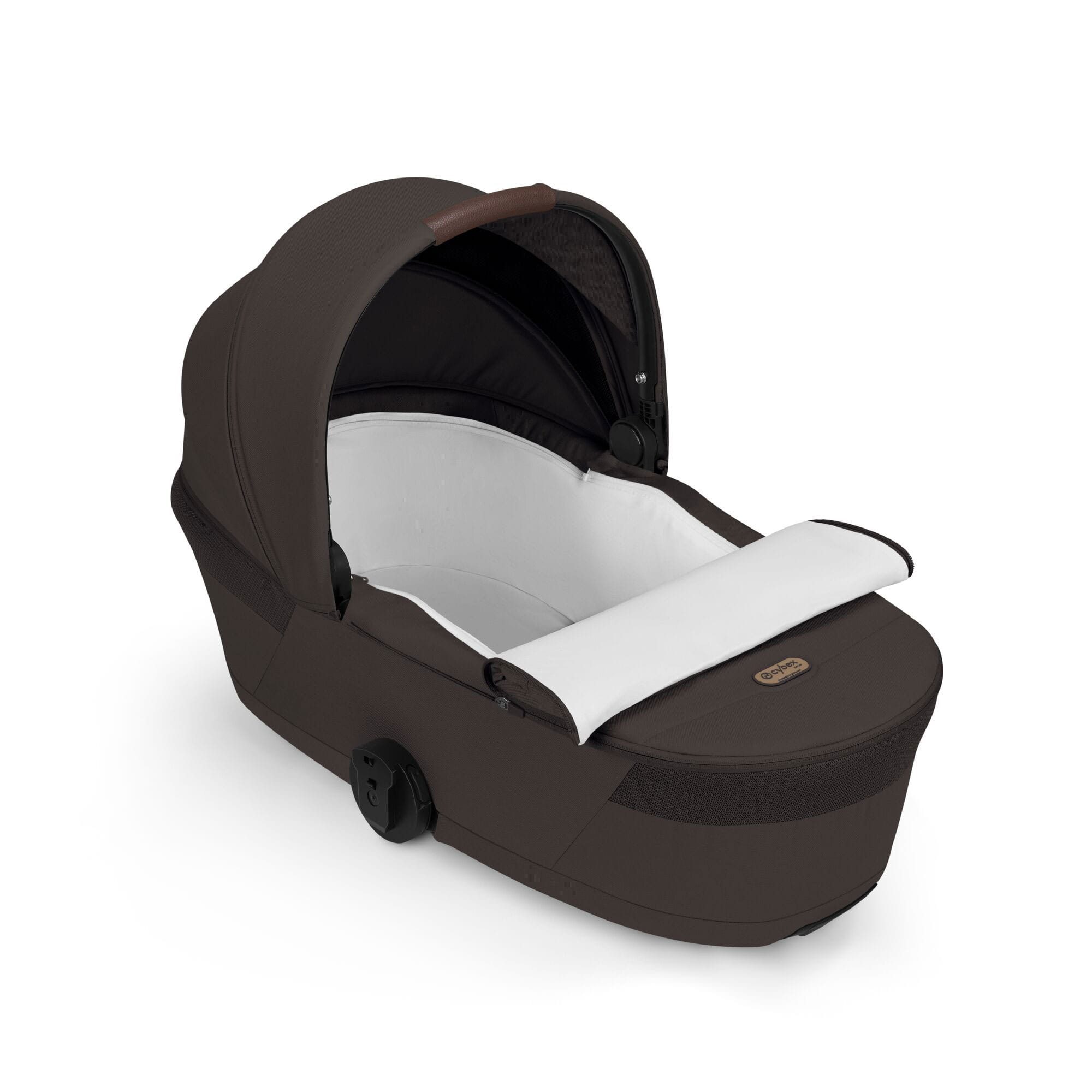 Cybex Balios S Lux Foldable Carrycot Ultimate Travel System in Chocolate Brown Travel Systems
