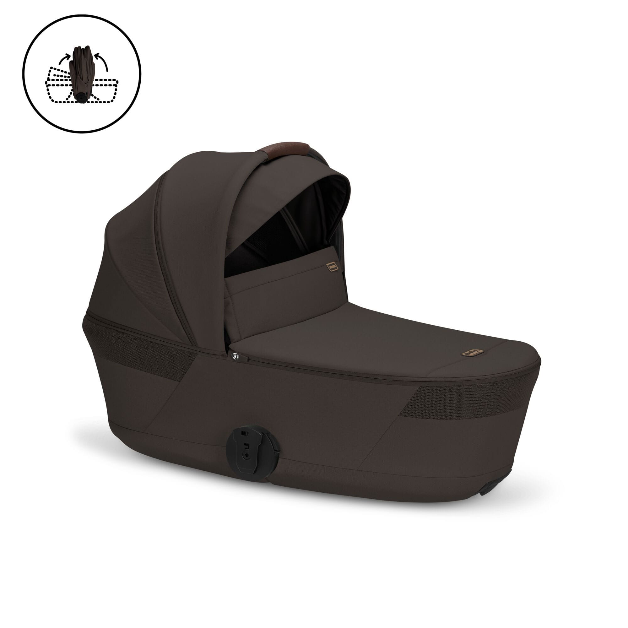 Cybex Balios S Lux Foldable Carrycot Ultimate Travel System in Chocolate Brown Travel Systems
