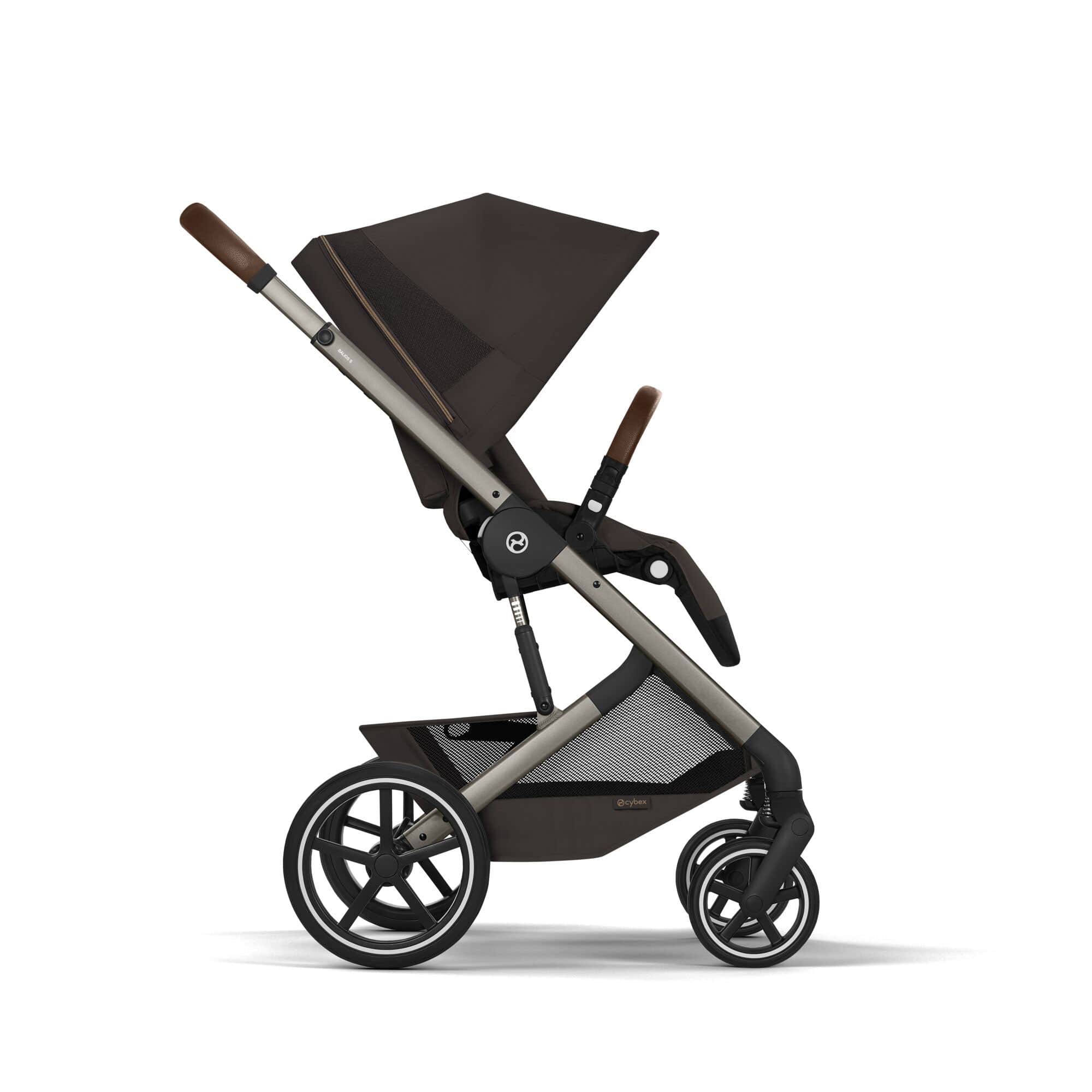 Cybex Balios S Lux Foldable Carrycot Ultimate Travel System in Chocolate Brown Travel Systems