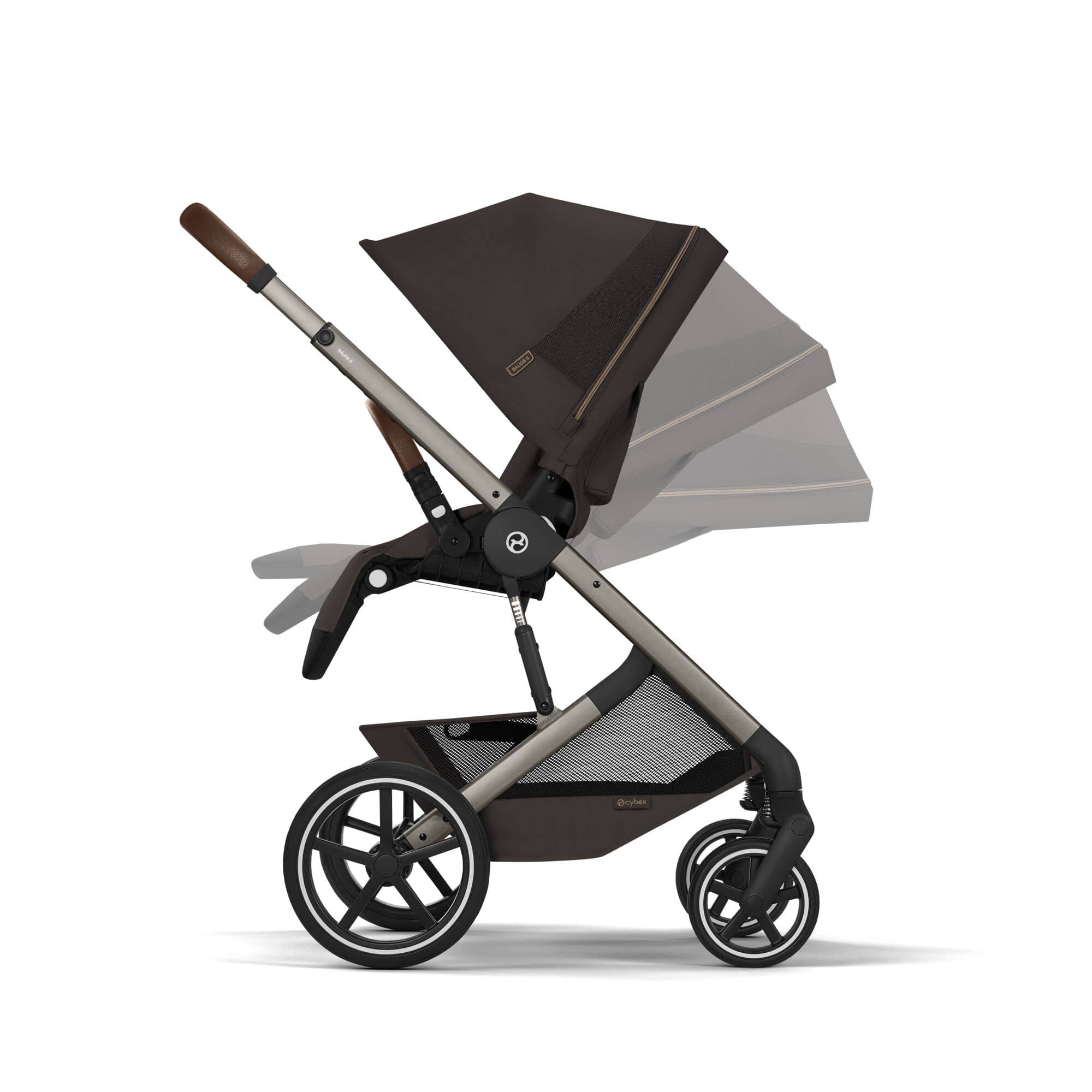 Cybex Balios S Lux Foldable Carrycot Ultimate Travel System in Chocolate Brown Travel Systems