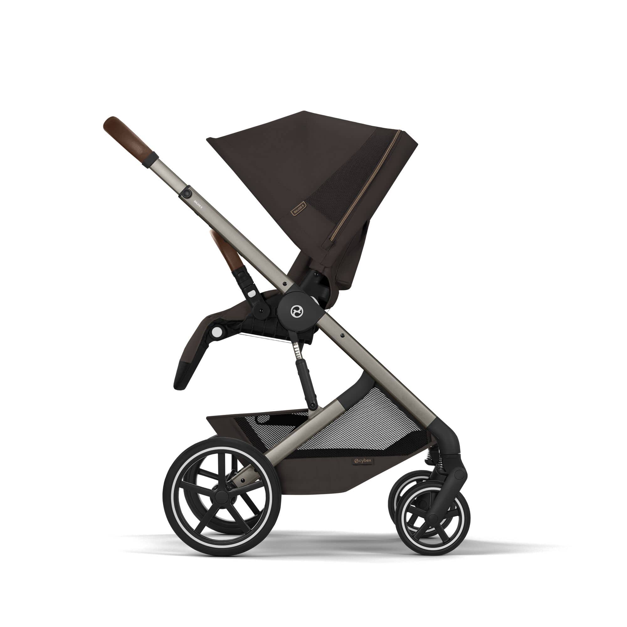 Cybex Balios S Lux Foldable Carrycot Ultimate Travel System in Chocolate Brown Travel Systems