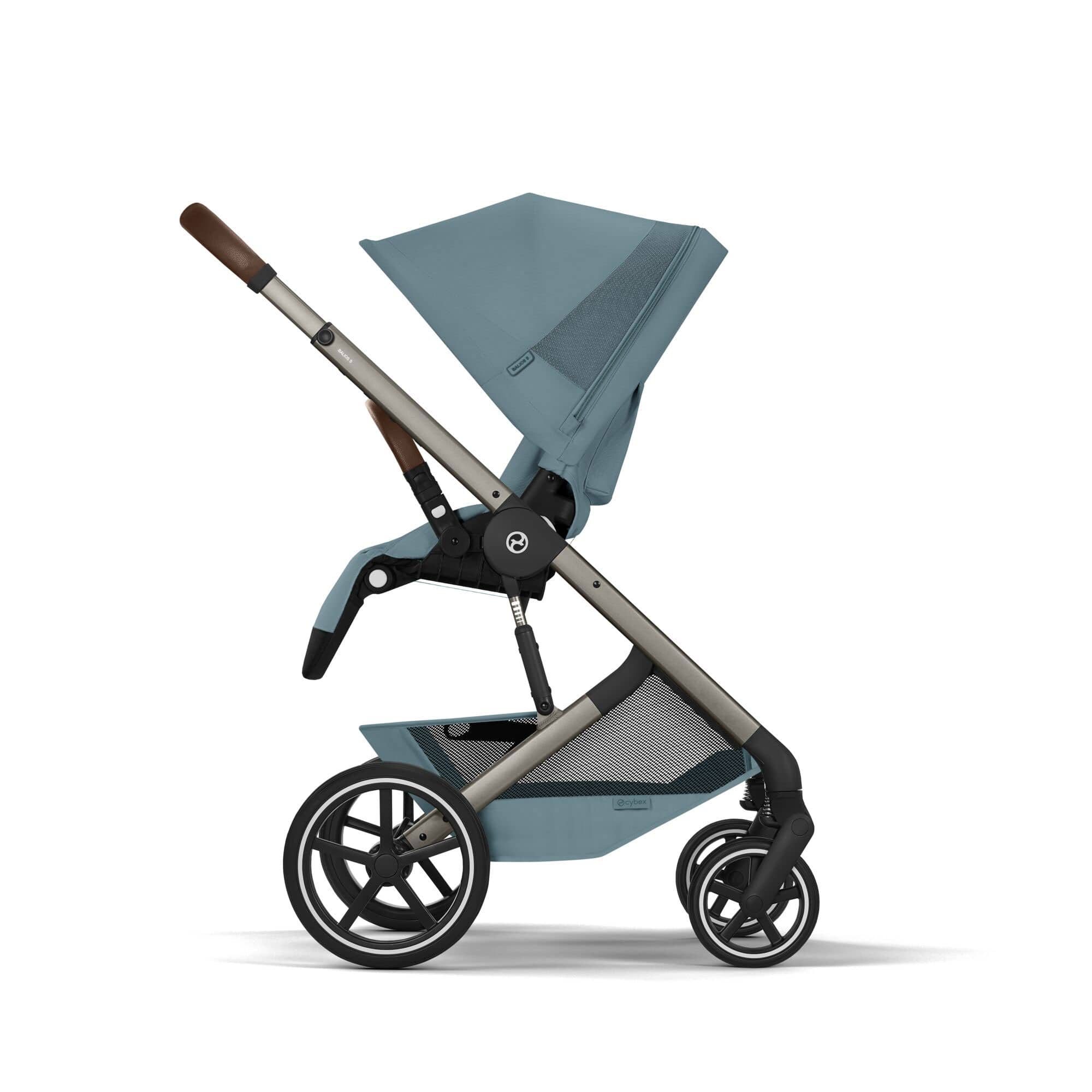 Cybex Balios S Lux Foldable Carrycot Ultimate Travel System in Stormy Blue Travel Systems