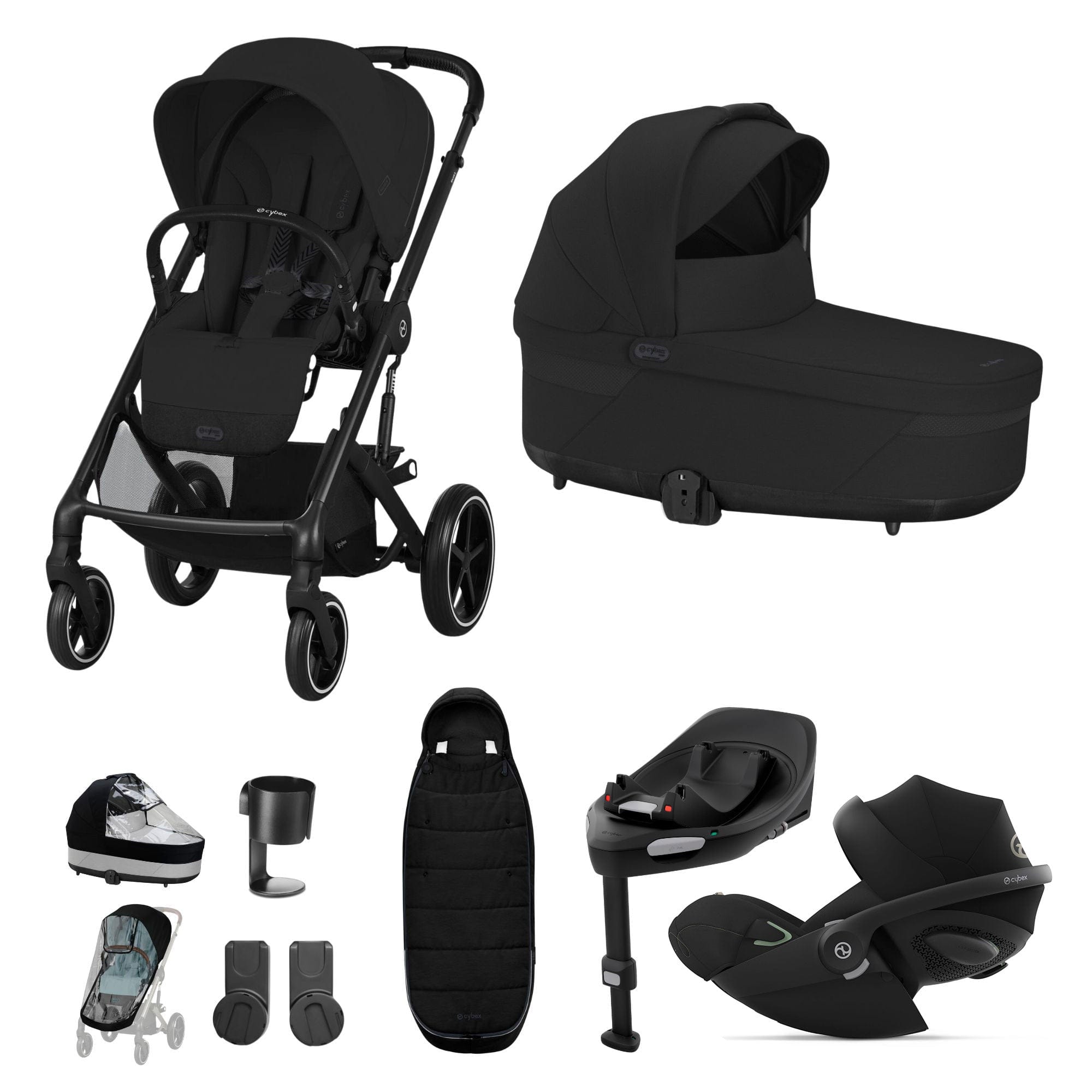 cybex balios travel system Cybex Balios S Lux Luxury Bundle in Black/Moon Black