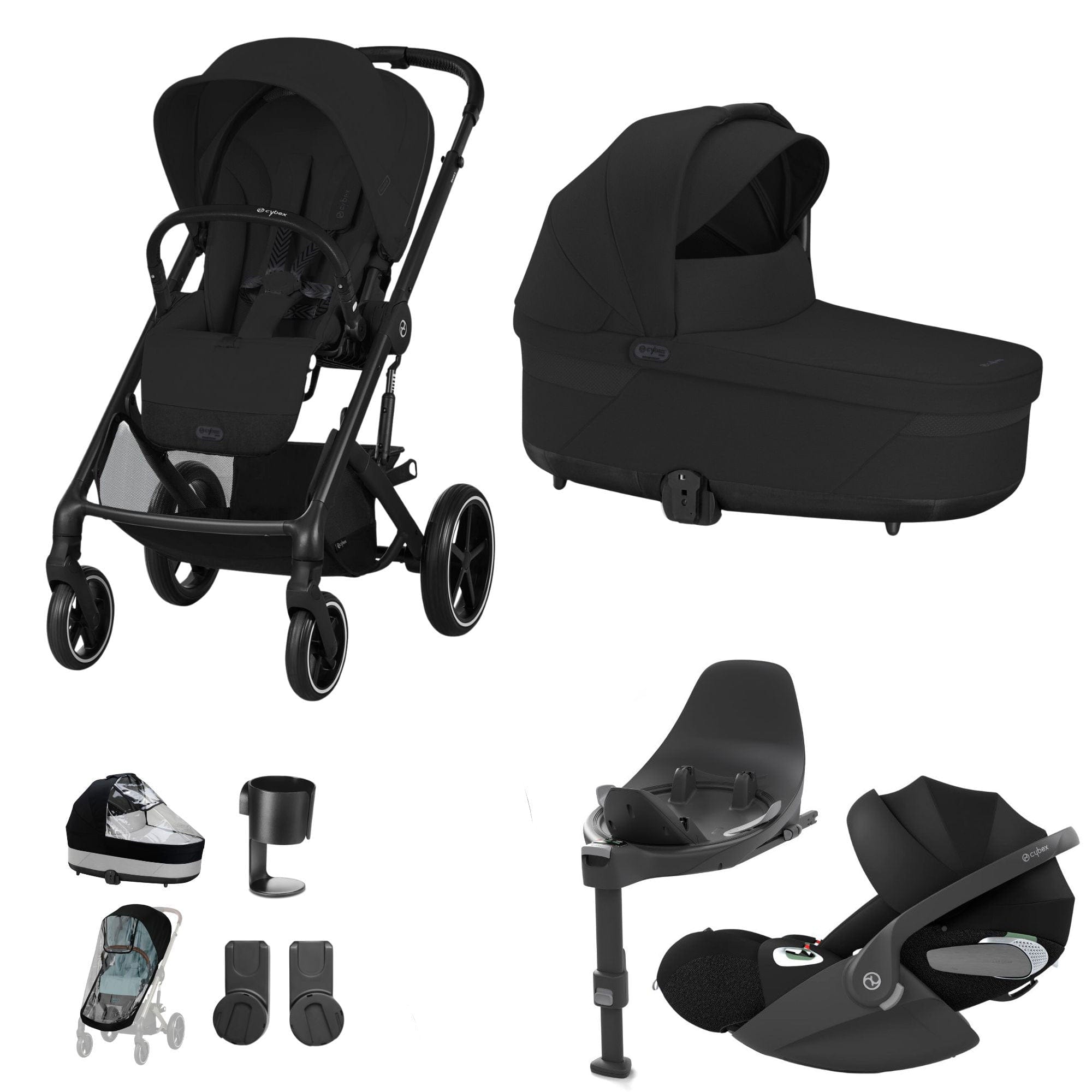 cybex 2021 Cybex Balios S Lux Luxury Bundle in Black/Moon Black