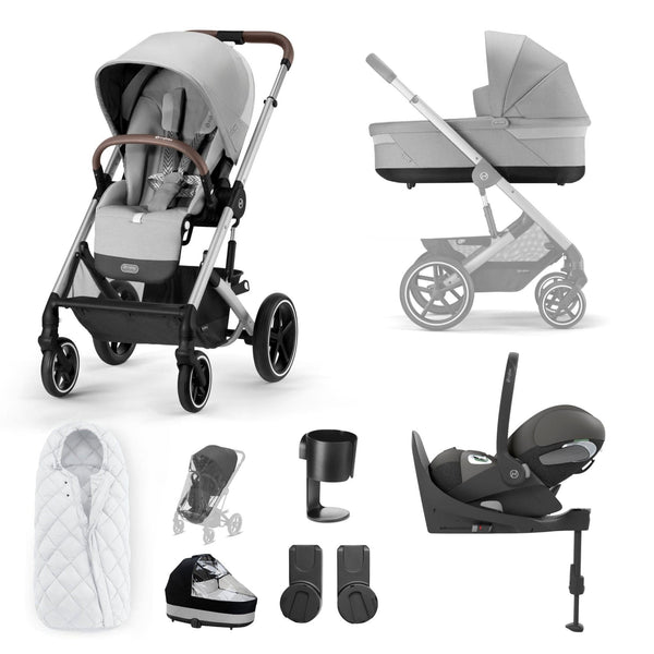 Cybex Balios S Lux Luxury Bundle in Silver/Lava Grey Travel Systems 127461-SLV-LAV-GRY 4063846317967