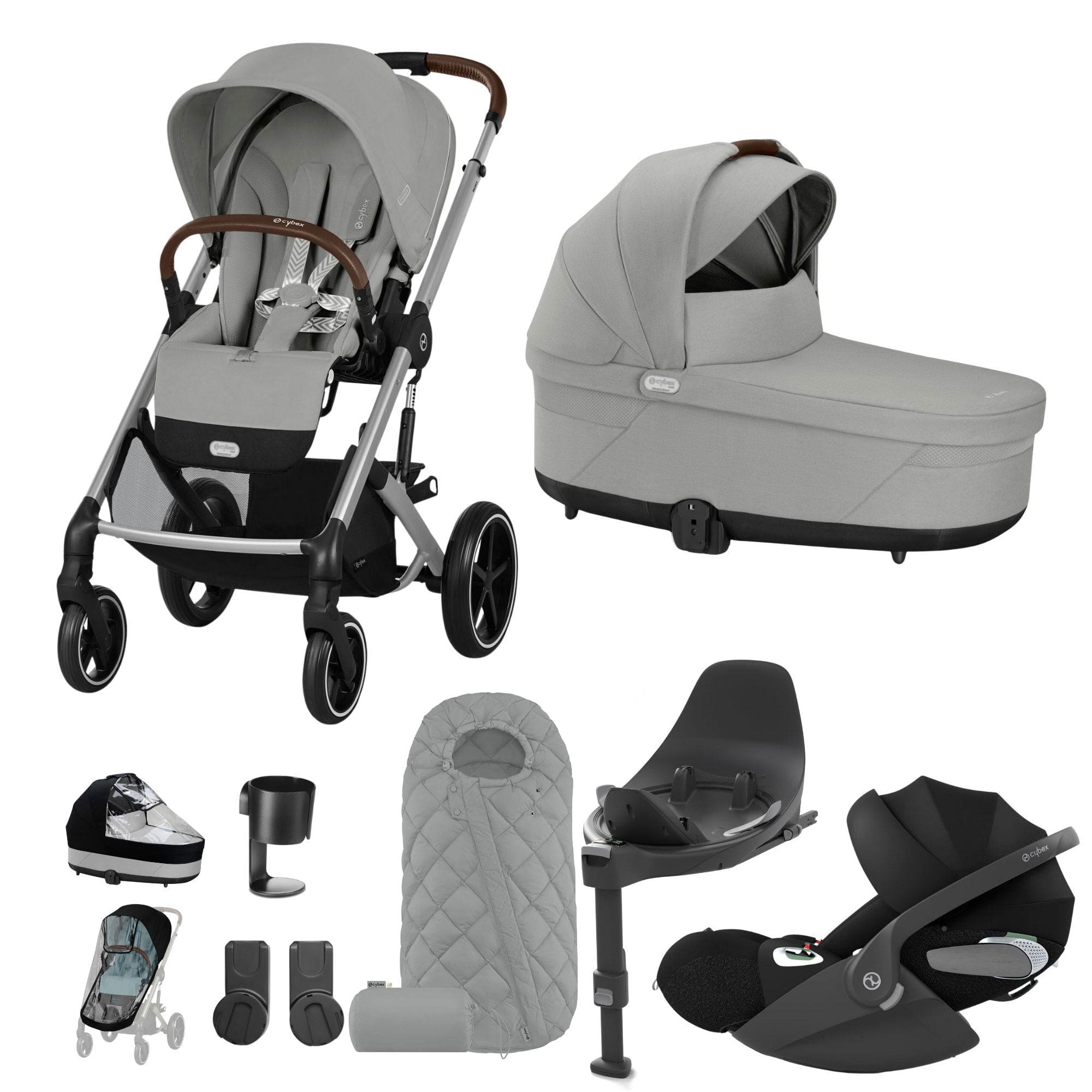cybex balios s lux slv Cybex Balios S Lux Luxury Bundle in Silver/Stone Grey
