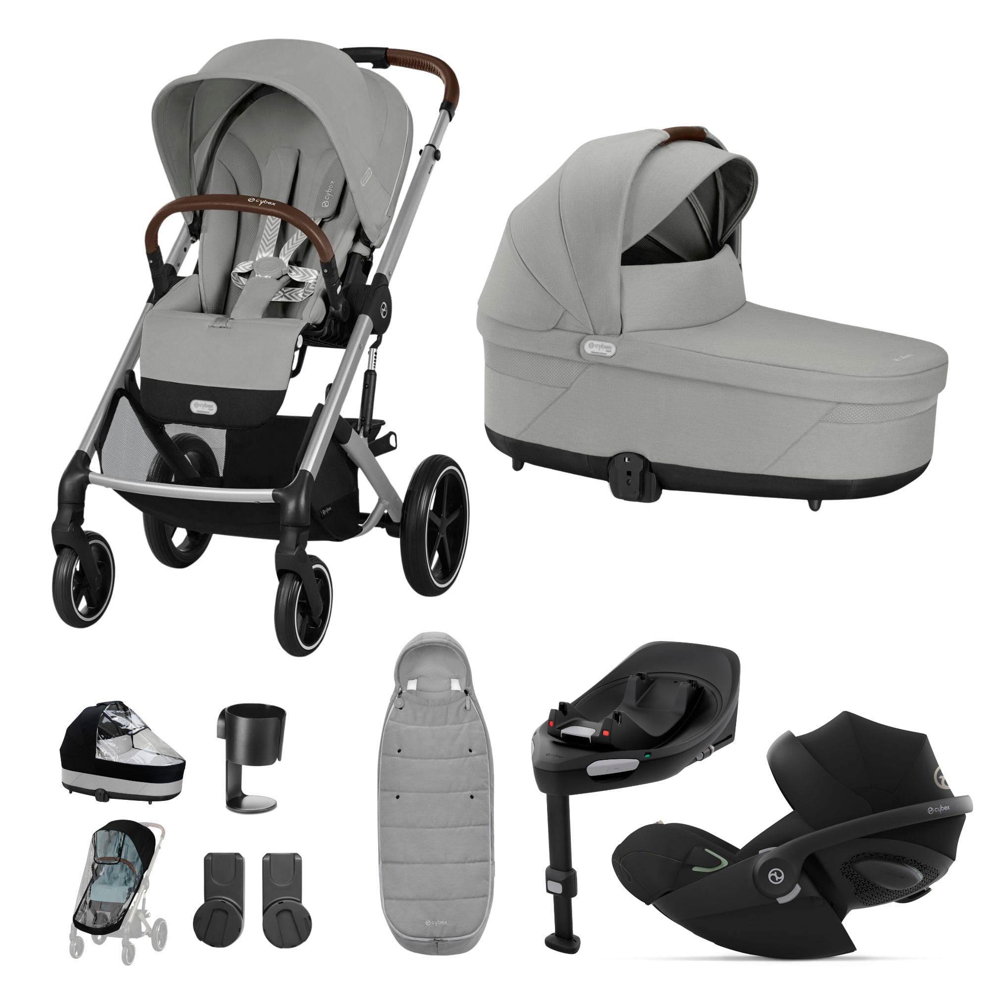 Cybex Balios S Lux Luxury Bundle in Silver Stone Grey