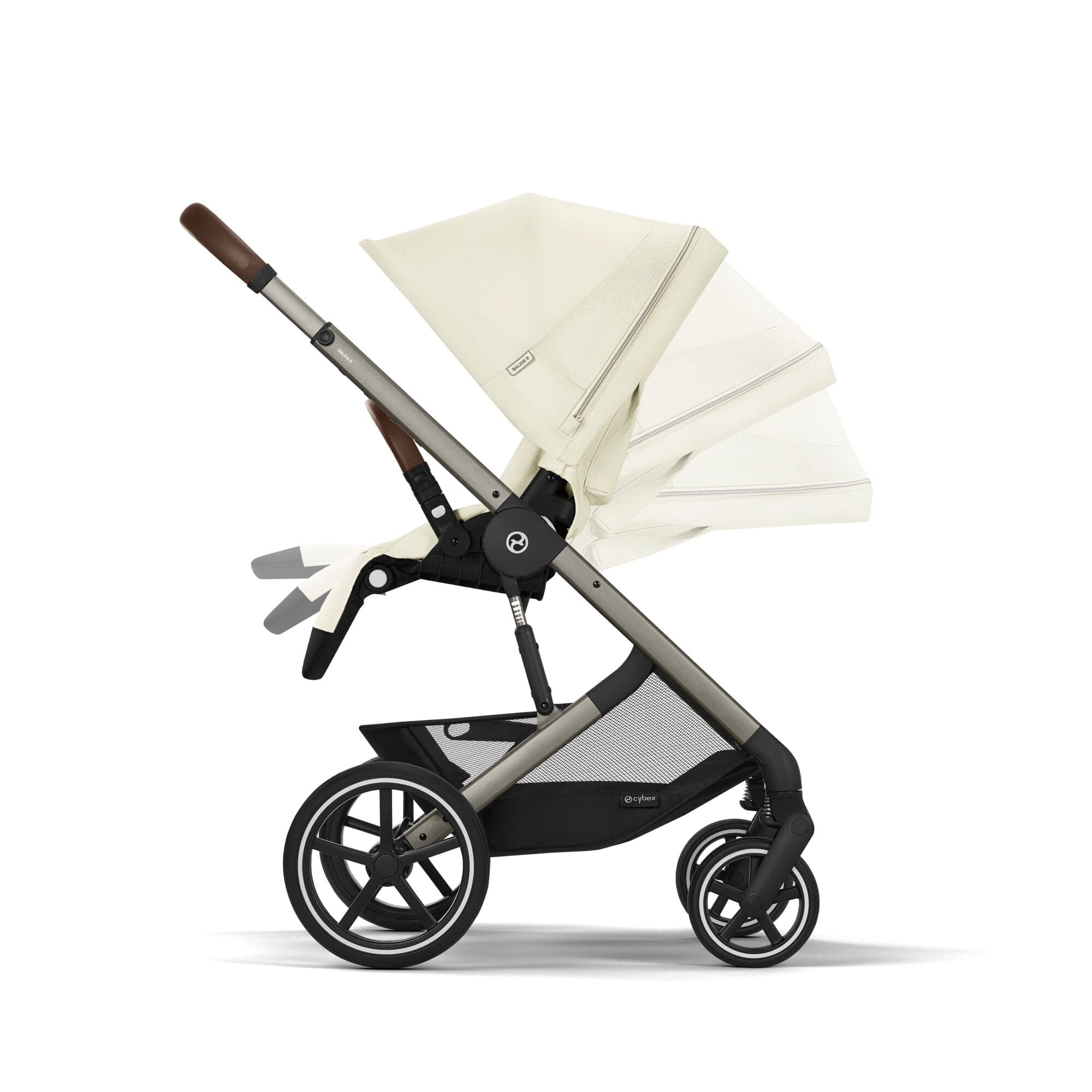 Cybex Balios S Lux Luxury Bundle in Taupe/Seashell Beige Travel Systems