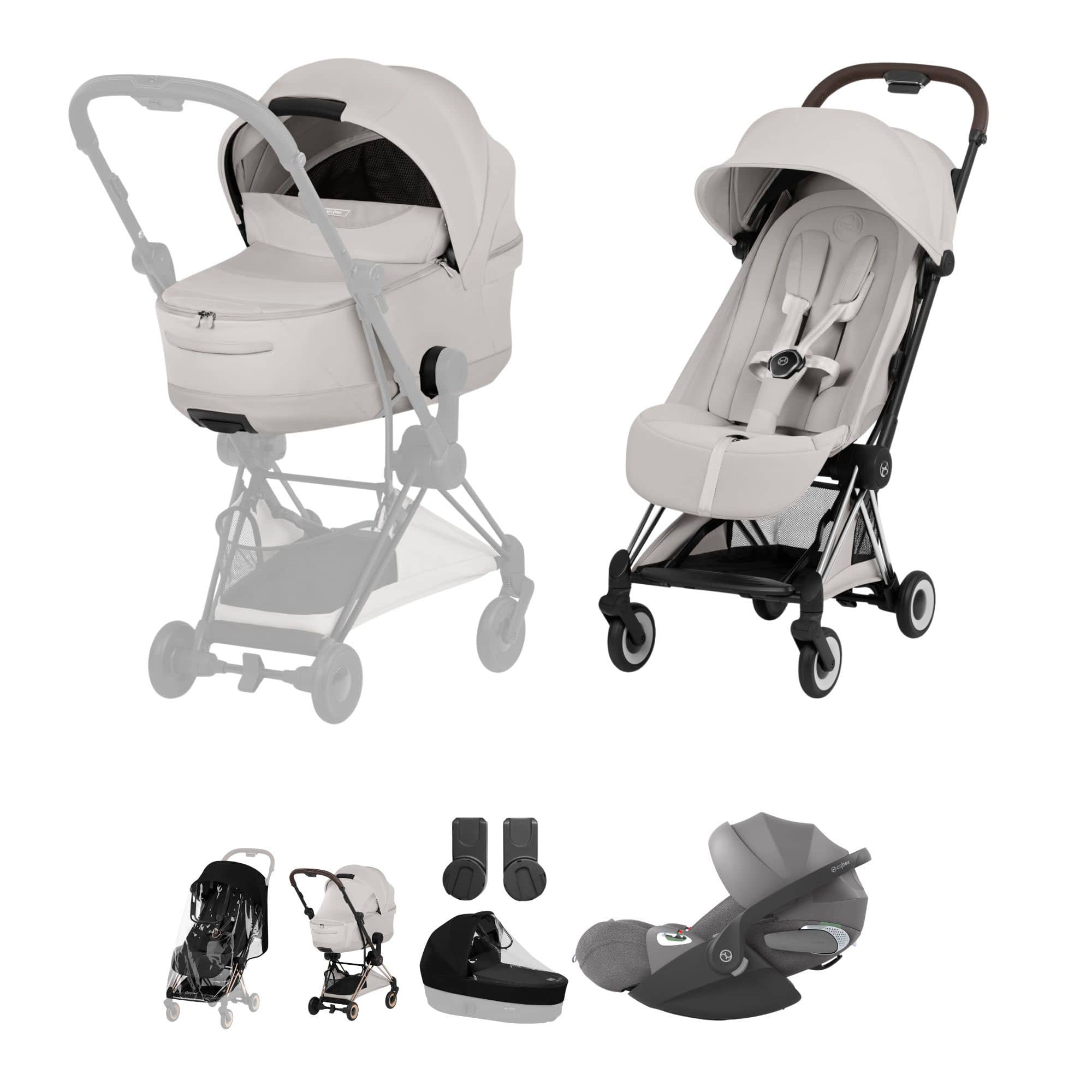 Cybex Coya Ultimate Bundle - Style Collection in City Grey Travel Systems 21991-CB-CIT-GRY-1 4063846561650