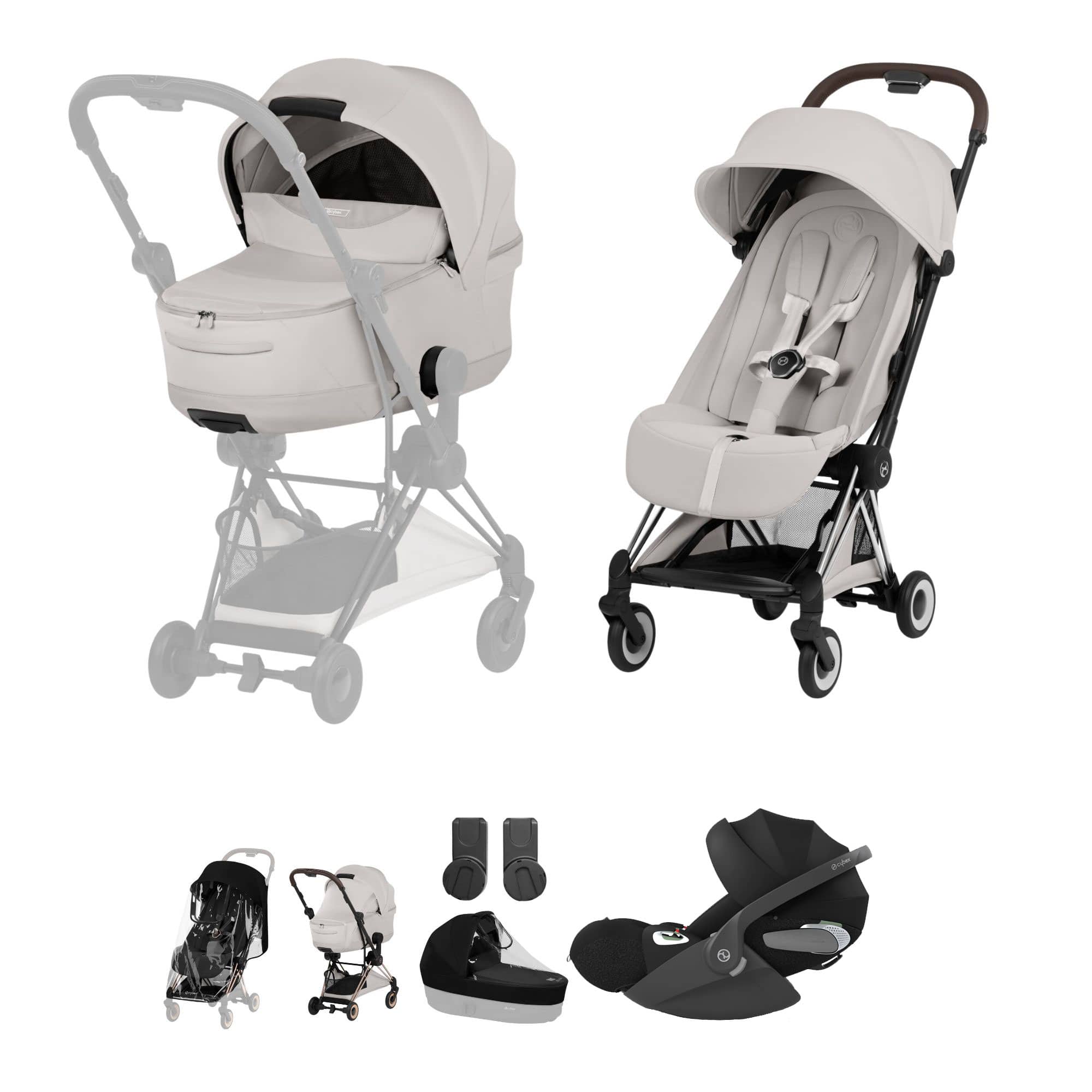 Cybex Coya Ultimate Bundle - Style Collection in City Grey Travel Systems 21991-CB-CIT-GRY 4063846561650