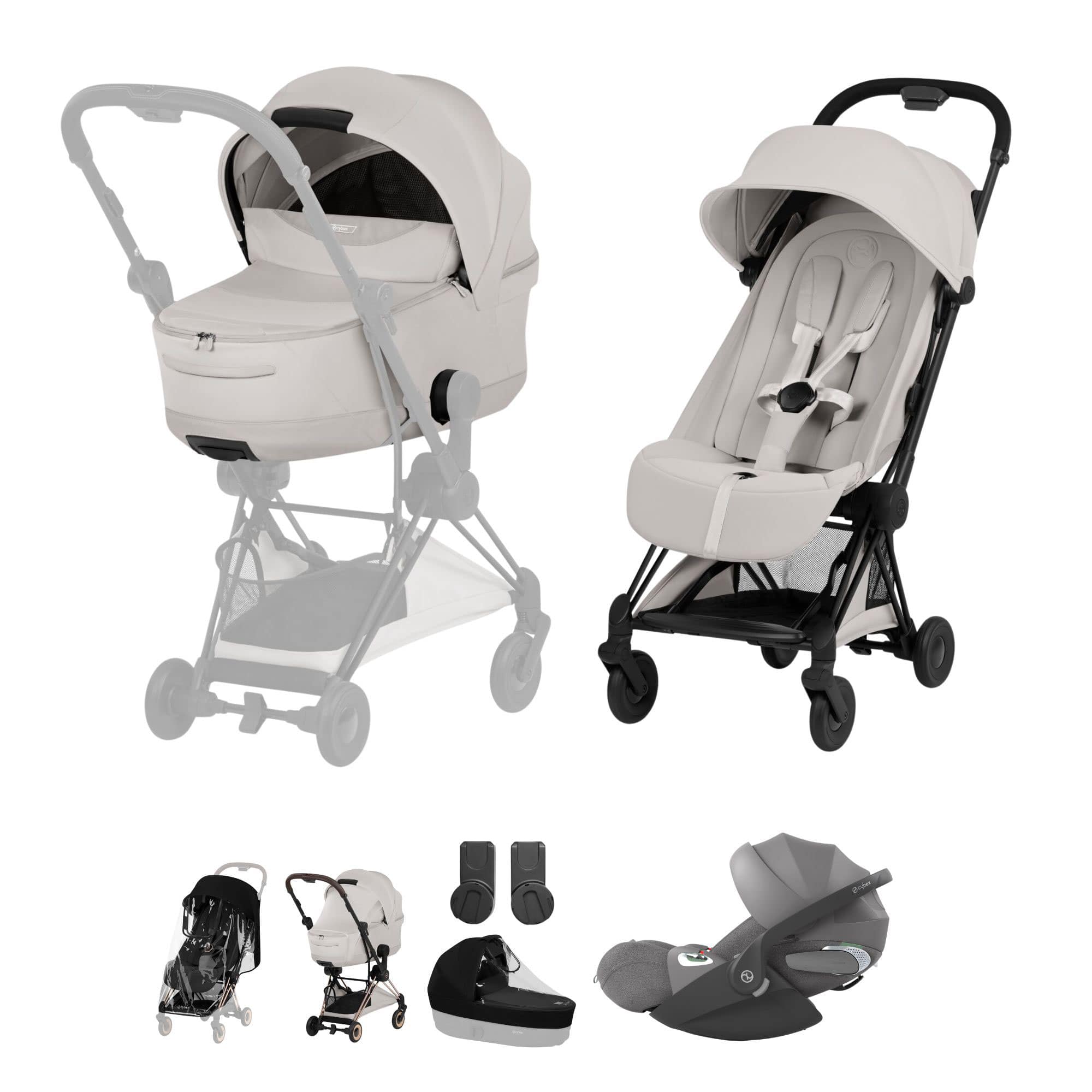 Cybex Coya Ultimate Bundle - Style Collection in City Grey Travel Systems 21991-MB-CIT-GRY-1 4063846561308